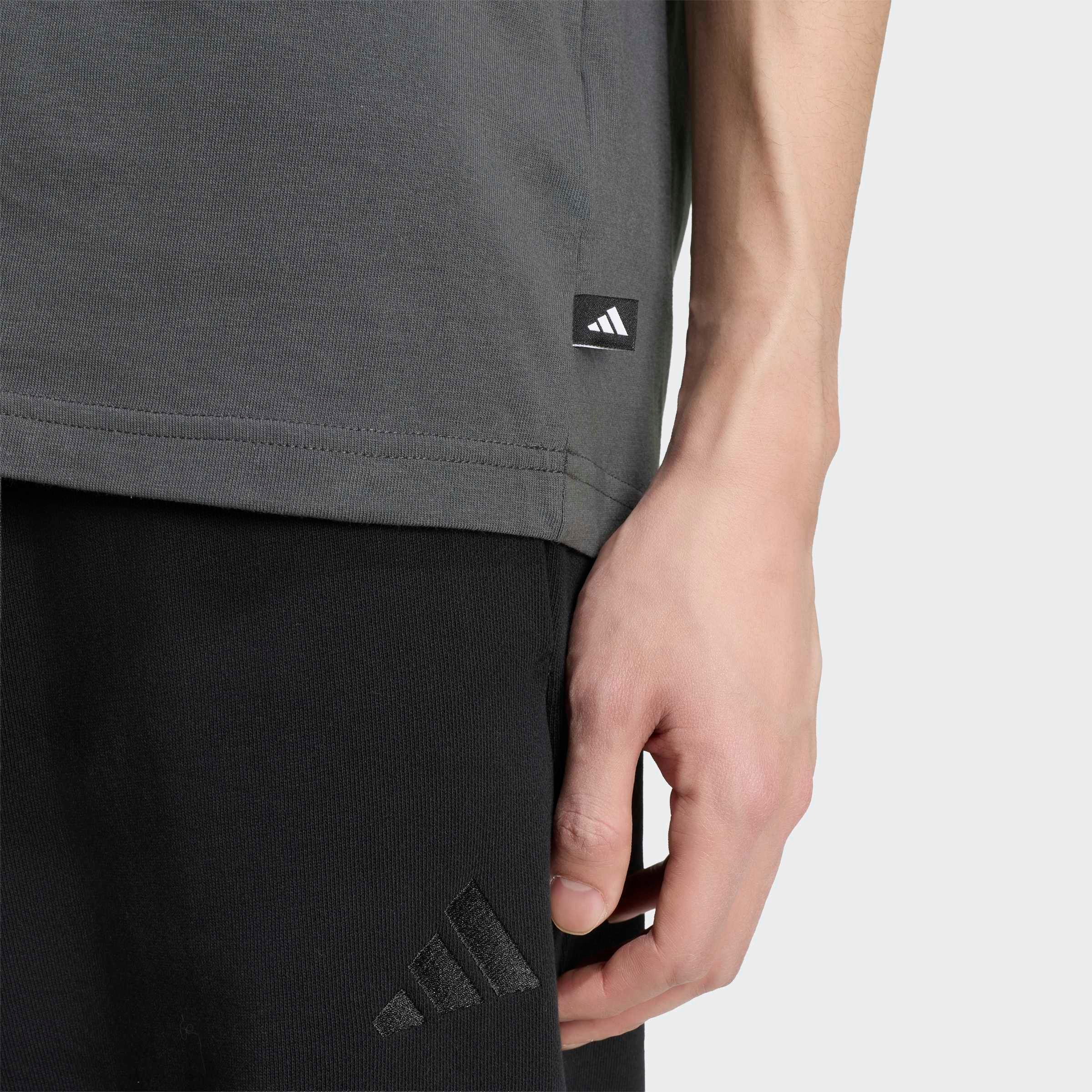 adidas Sportswear T-Shirt GRAFIK, SOMMERLICHE STICKEREI mit Rundhalsausschnitt, ohne Verschluss, sportlicher Stil – Bild 3 von 5