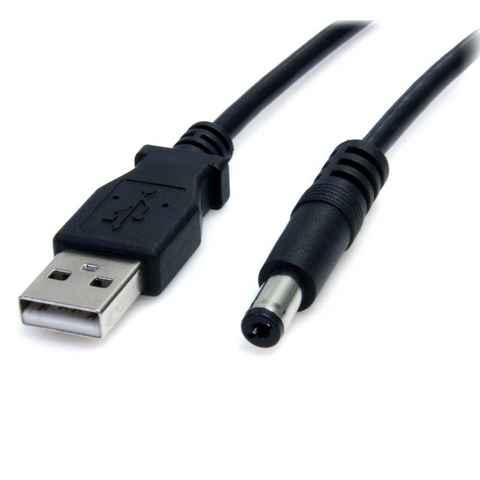 conecto Lade-Kabel USB-Stecker Typ A auf DC-Hohlstecker (5,5 x 2,5 mm, 60 cm) USB-Kabel