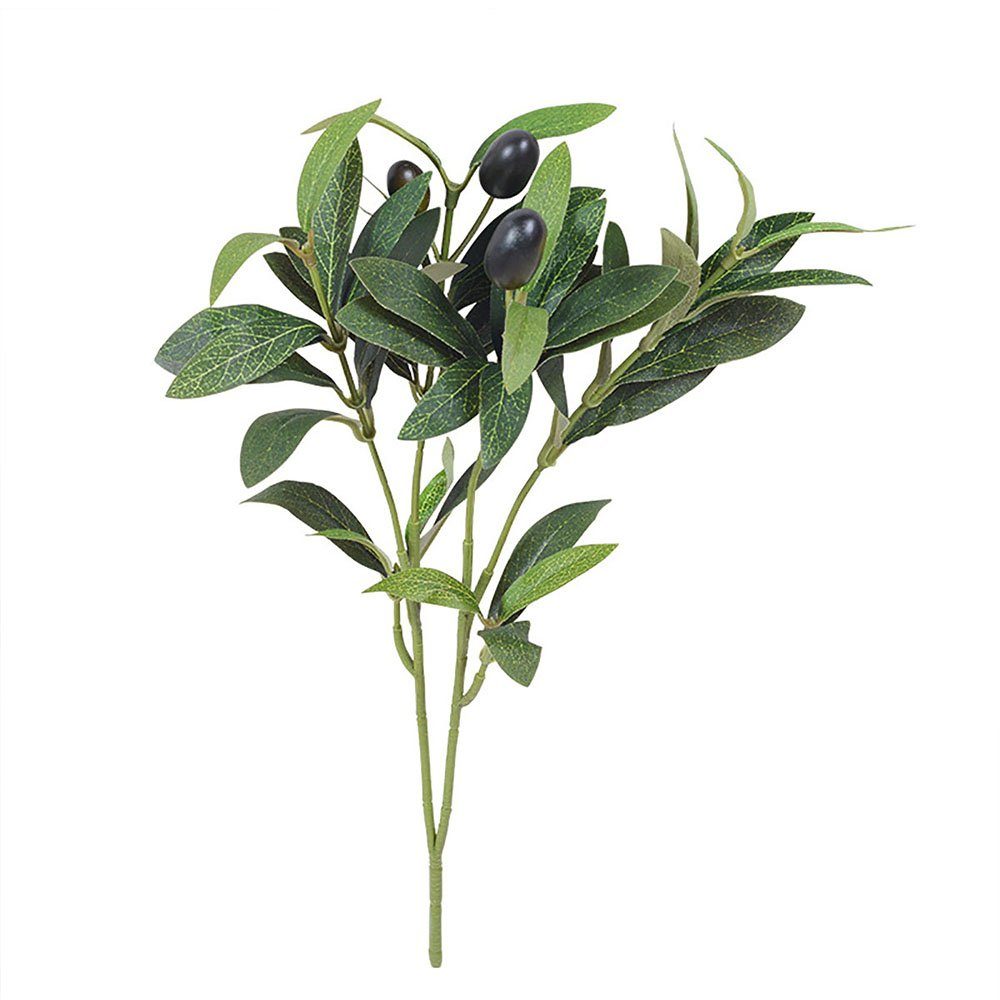 Kunstpflanze 6 Stück Olivenzweige Künstliche Pflanzen Olivenzweige Stämme, CTGtree