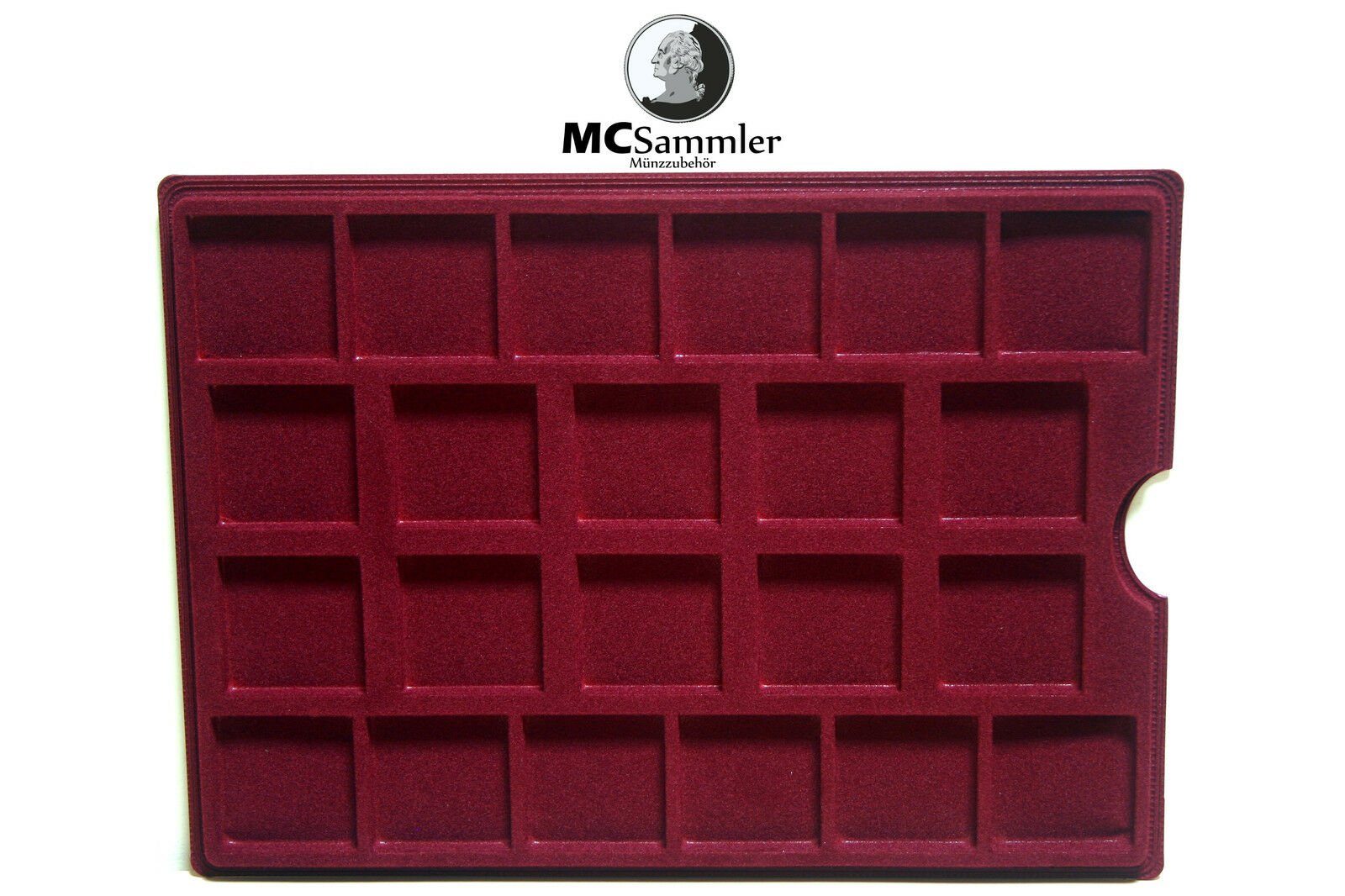 MC.Sammler Aufbewahrungsbox MC.Sammler Alu Münzkoffer inkl 5 Münztableaus verschiedene Varianten, 110 Fächer - 46x46mm