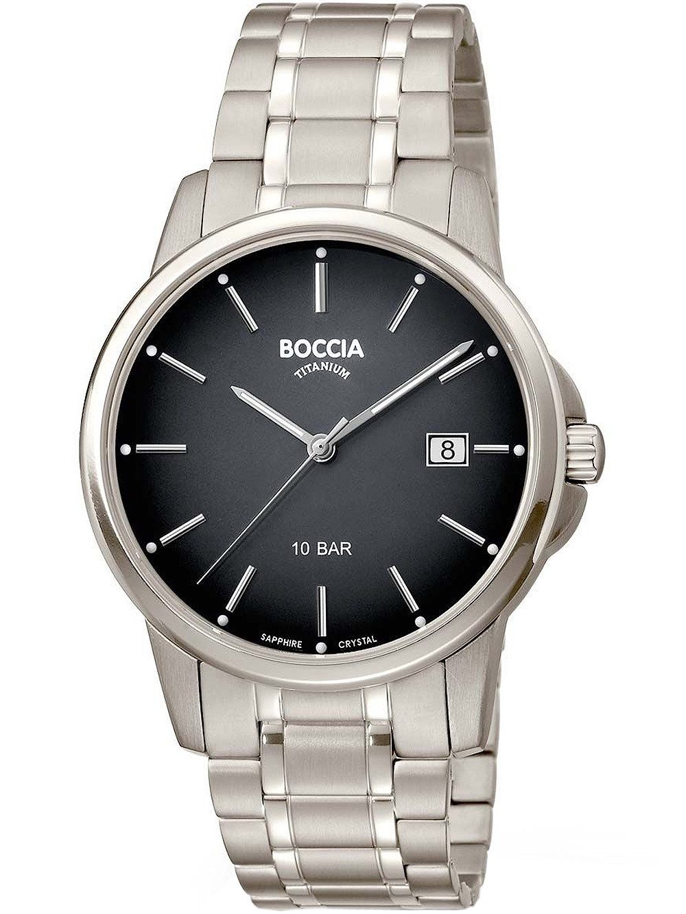 Boccia Quarzuhr Boccia 3633-07 Herrenuhr Titanium 40mm 10ATM Boccia 3633-07 Herrenuhr Titanium 40mm 10ATM