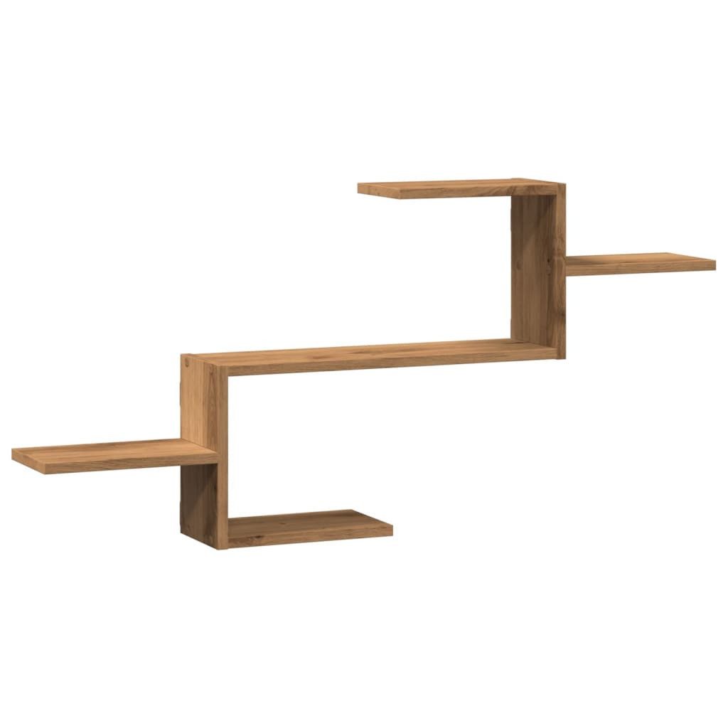 vidaXL Wandregal NA Wandregal Artisan-Eiche 104x15x49 cm Holzwerkstoff für stilvolle Au