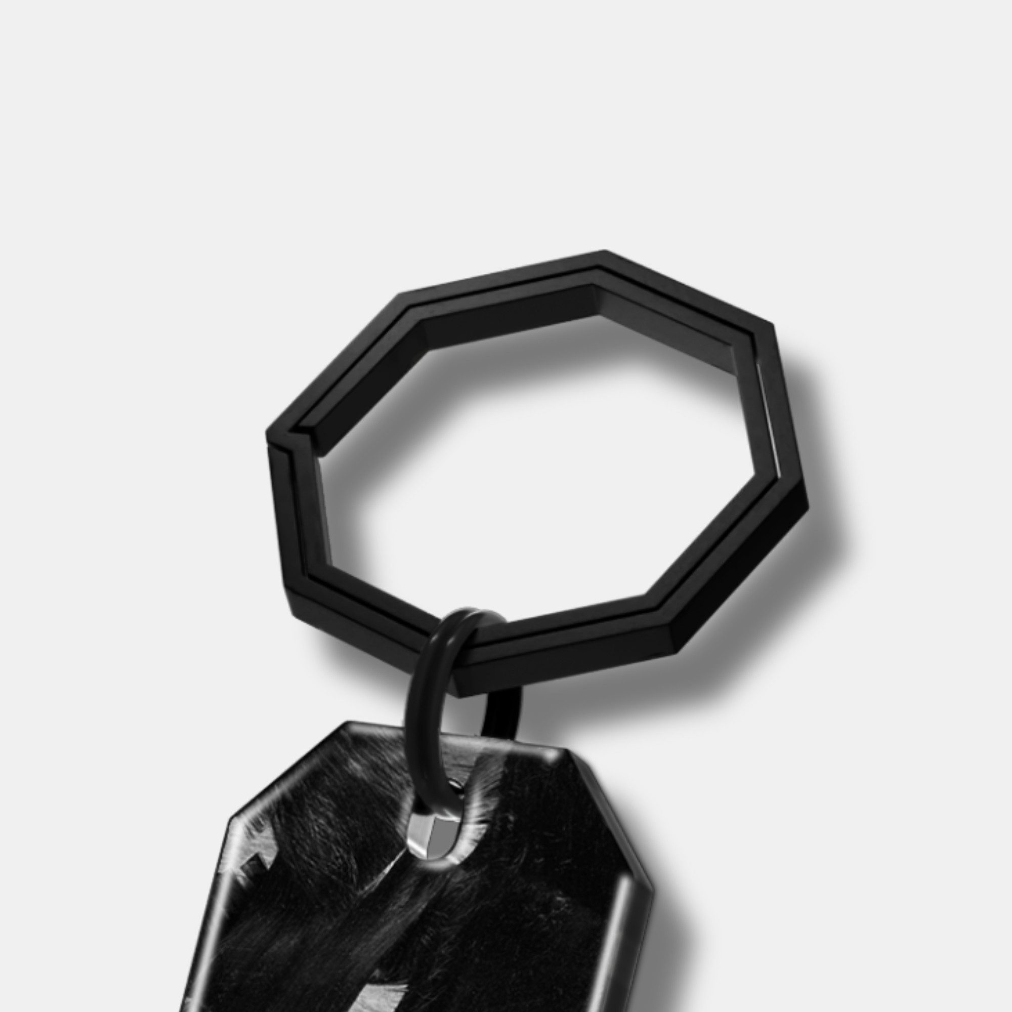 CRBNCNCPT Schlüsselanhänger Carbon Fiber Schlüsselanhänger mit Schlüsselring aus Titan - Schwarz, Ultraleichtes und Robustes Carbon & Titan