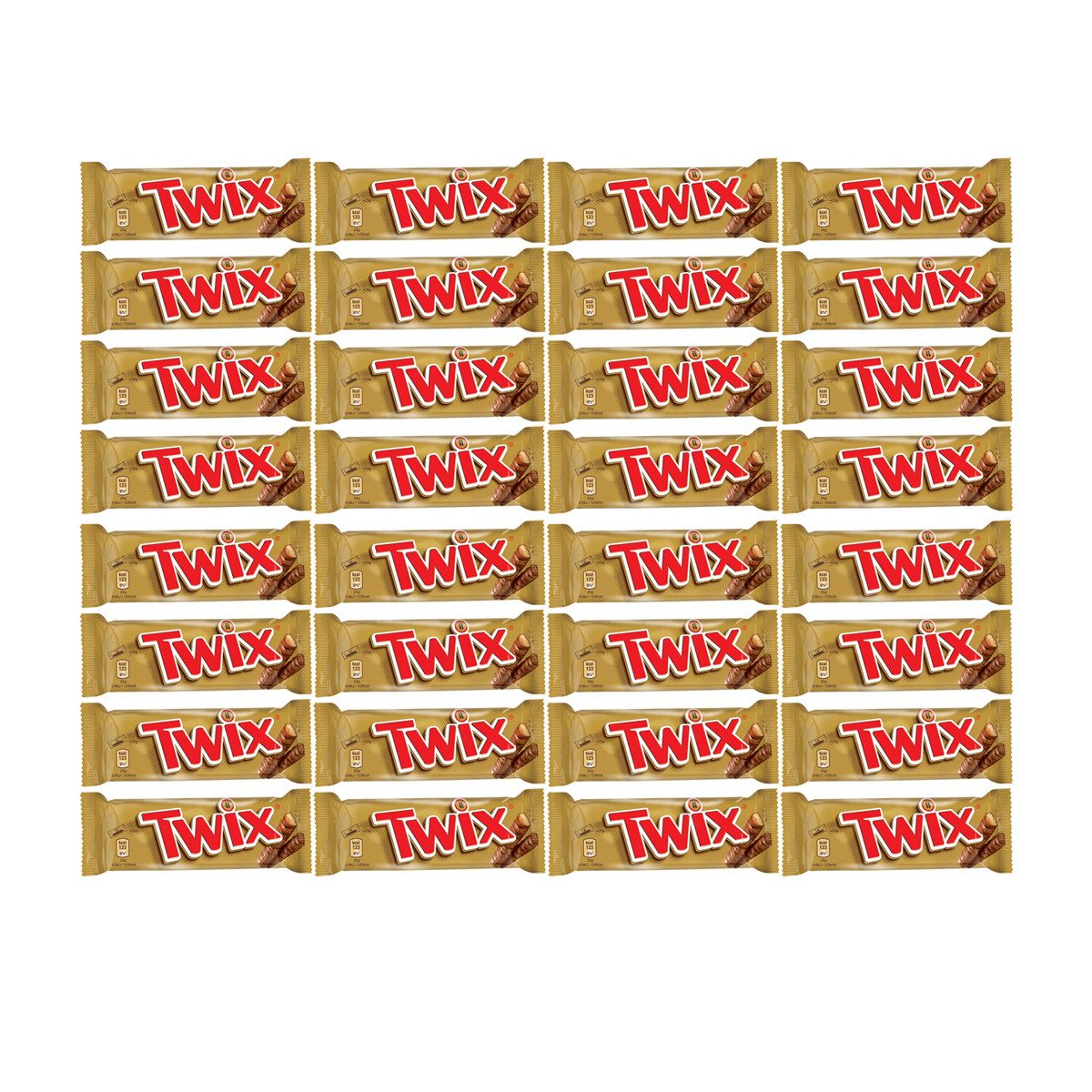 Twix Schokolade, Twix Knusperkekse mit Karamell aus Milchschokolade 50g 32er Pack