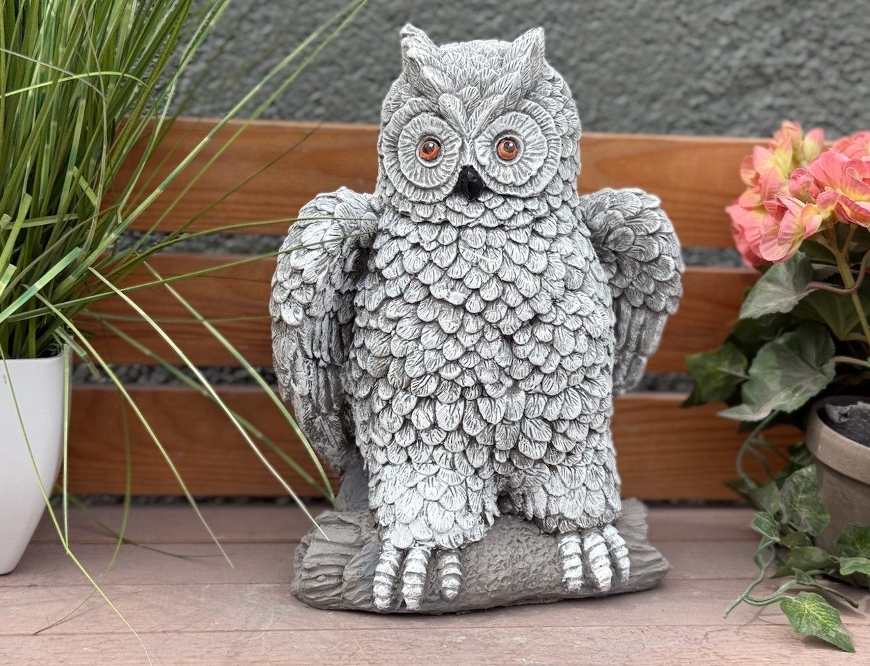 Stone and Style Gartenfigur Steinfigur Uhu günstig online kaufen