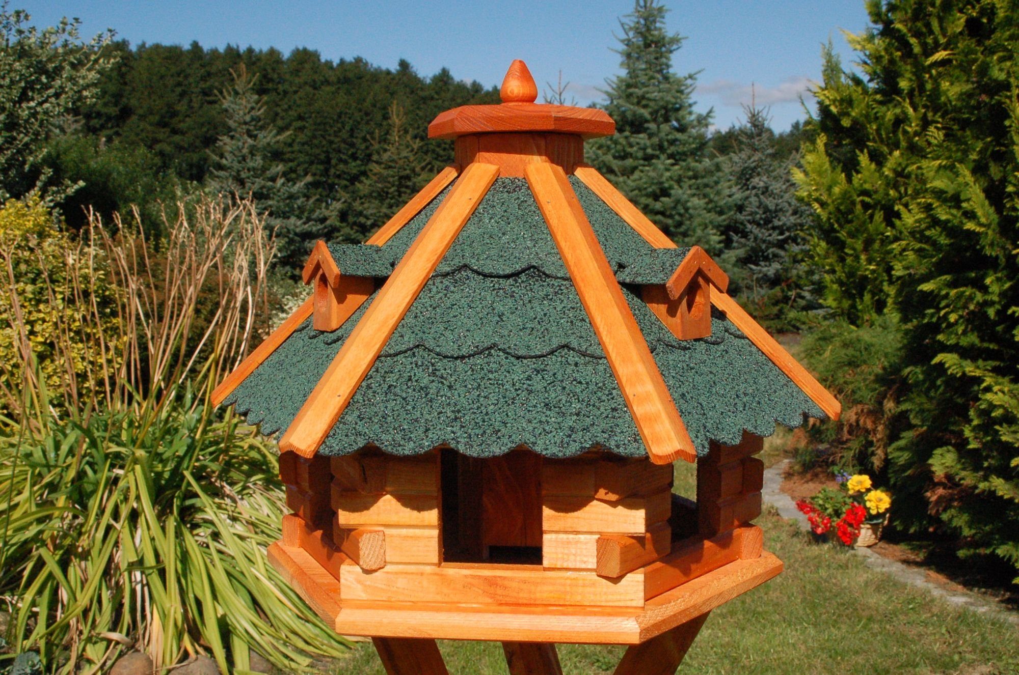 DSH DEKO SHOP HANNUSCH Vogelhaus Großes Vogelhaus, Futterhaus 56 x 37 cm, imprägniert | Tierhäuser