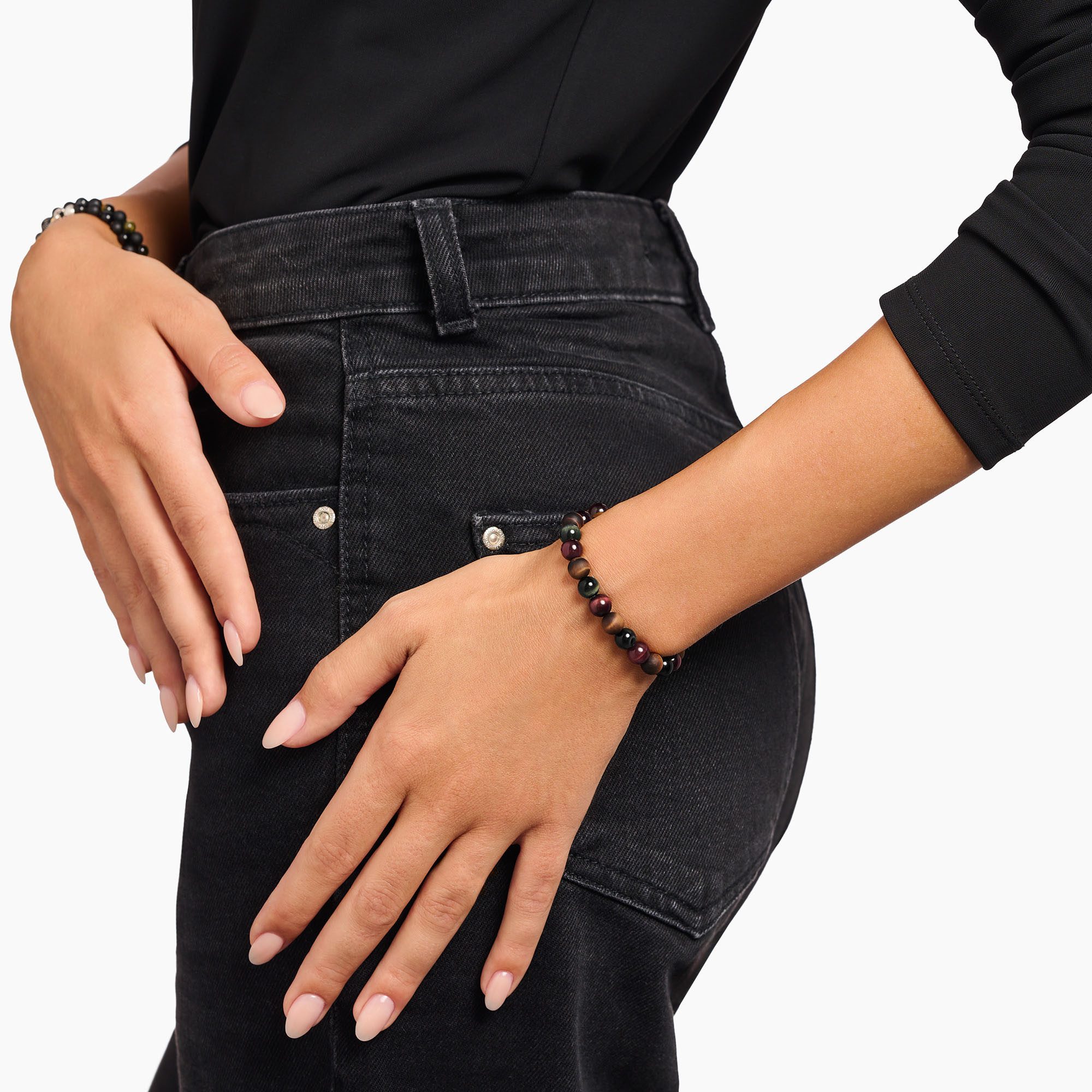 THOMAS SABO Armband Talisman-Armband mit Beads, mit Tigerauge