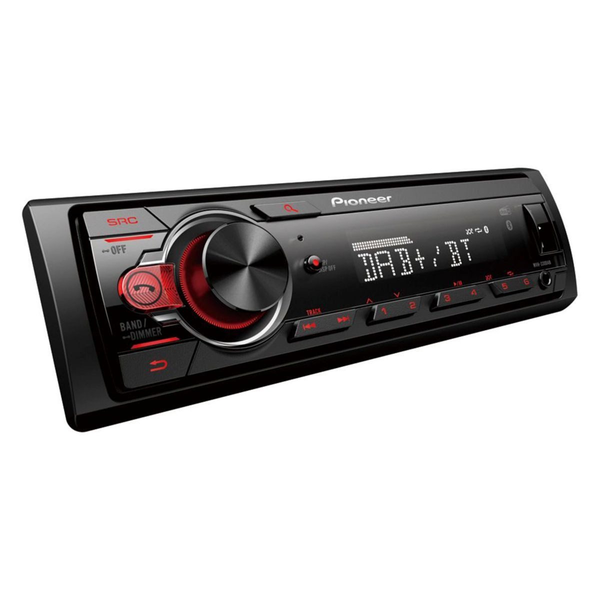 Pioneer MVH-330DABAN mit DAB Antenne Autoradio