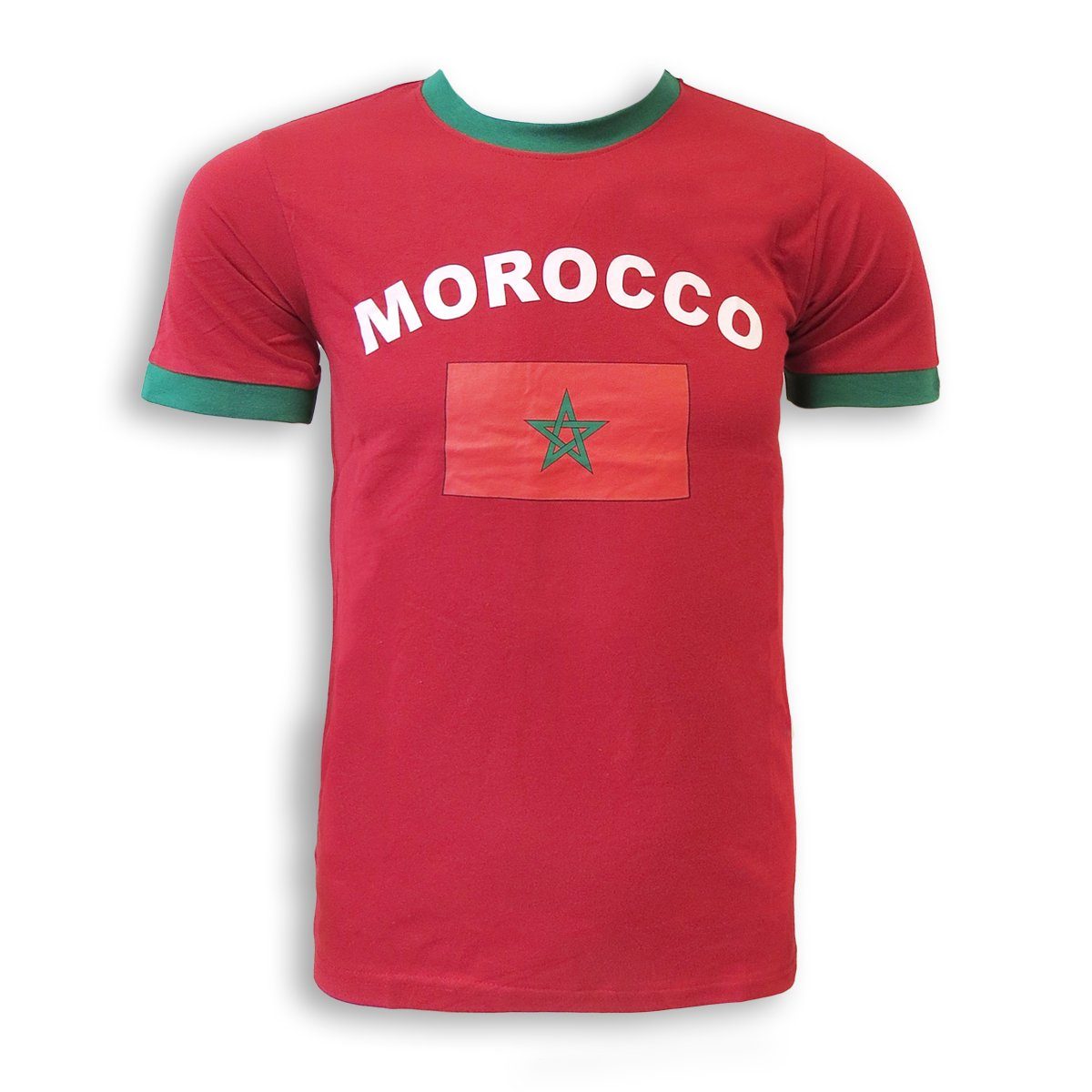Sonia Originelli T-Shirt Fan-Shirt "Marocco" Unisex Fußball WM EM Herren T-Shirt