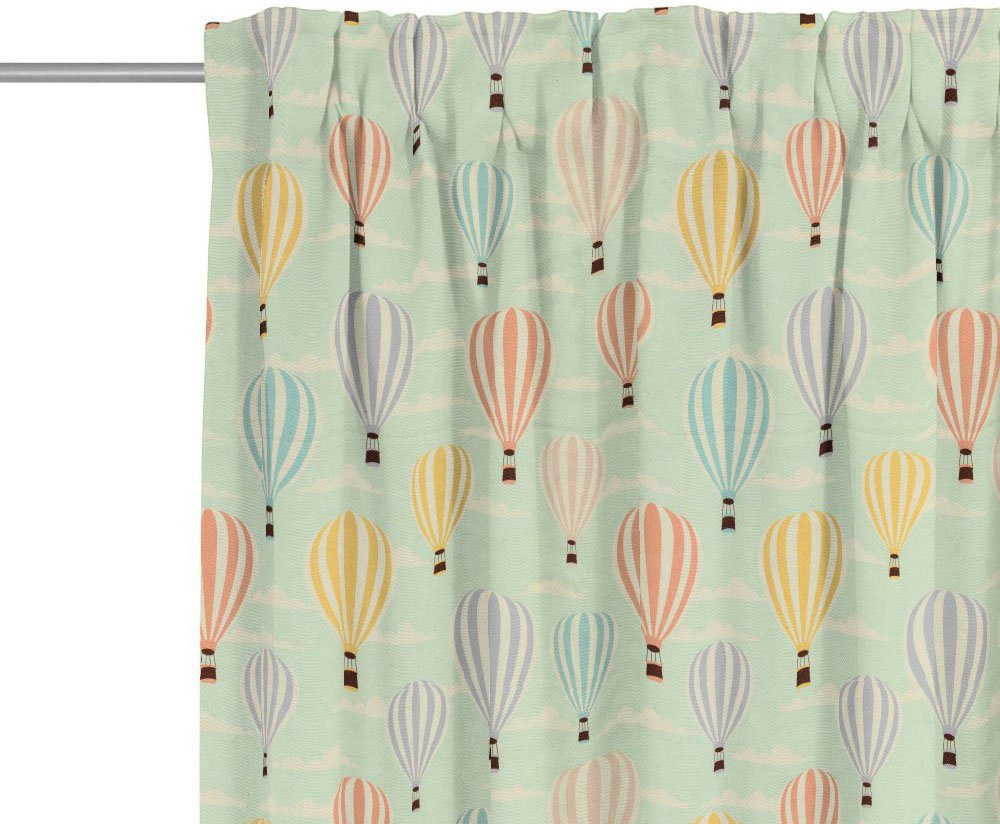 Adam Vorhang Balloons (1 St), Multifunktionsband, blickdicht, Jacquard, aus 100% Bio-Baumwolle