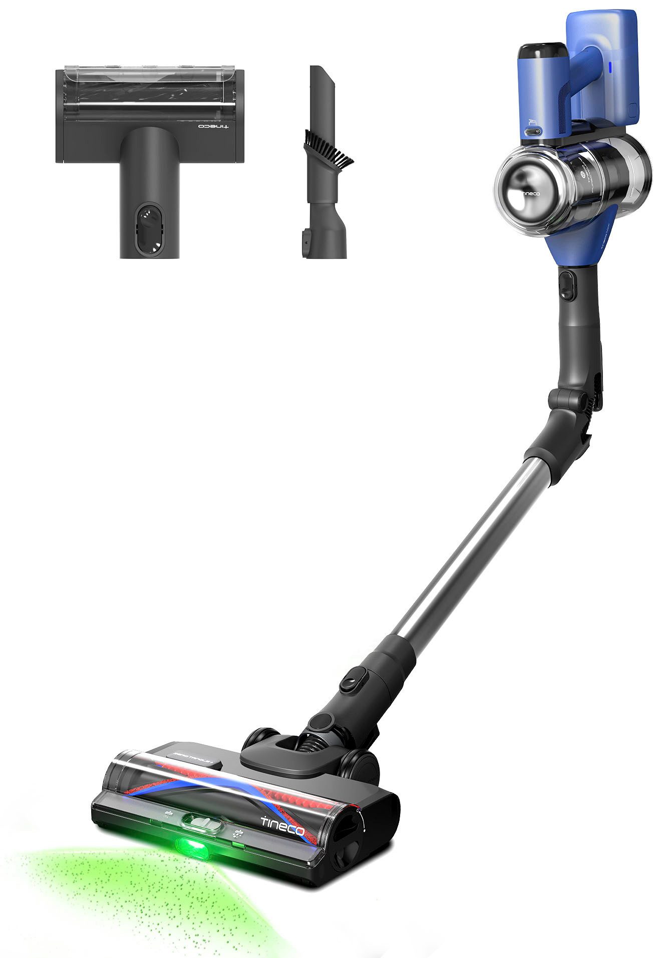 Tineco Akku-Hand-und Stielstaubsauger Pure One S50 Pro, 500 W, beutellos, Freistehende Ladestation, Anpassung der Saugleistung, 95Min Power-Akku