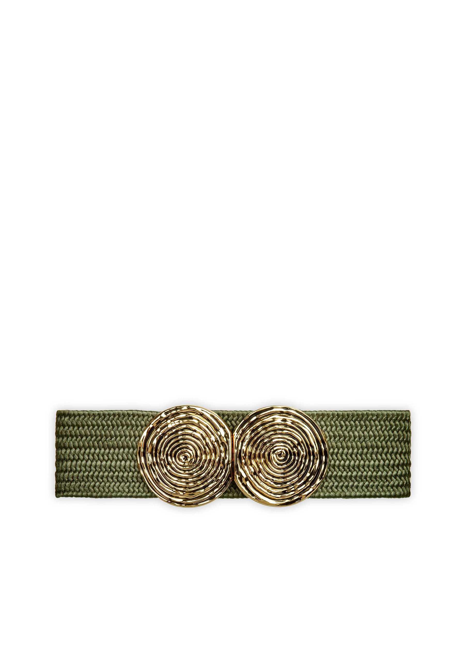 Caspar Taillengürtel GU325 für Damen elastisch mit goldfarbener Doppelschna günstig online kaufen