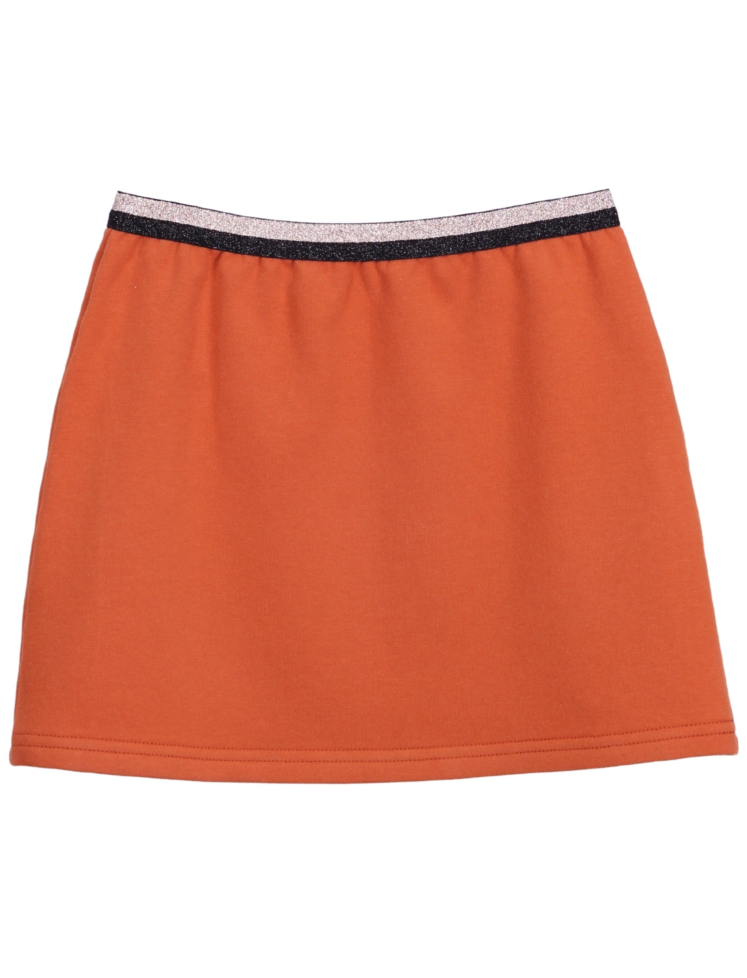 coolismo Sweatrock Mädchen Rock Sweat unifarben mit elastischem Glitzer-Bund Made in Europa