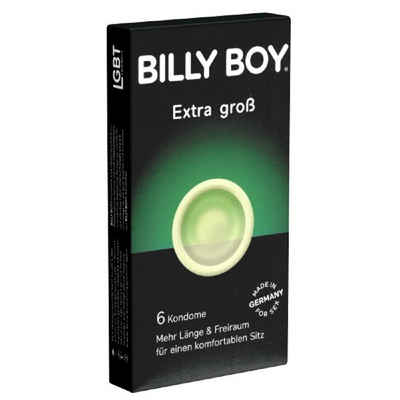 Billy Boy XXL-Kondome Extra Groß Packung mit, 6 St., extragroße Kondome für mehr Länge und Freiraum, XXL-Kondome mit Komfort-Form