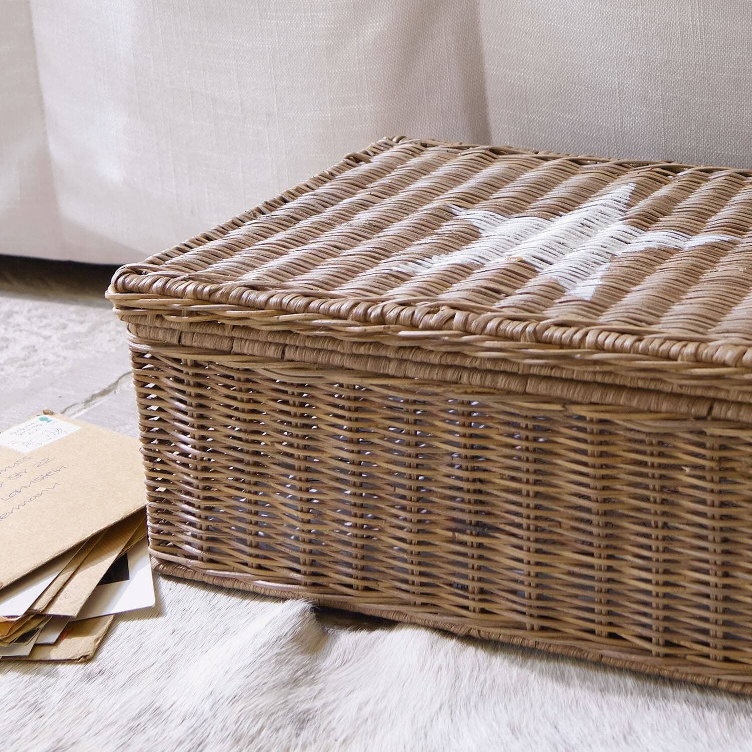 Mirabeau Dekokorb Box Carcans braun/weiß (kein Set, kein Set)