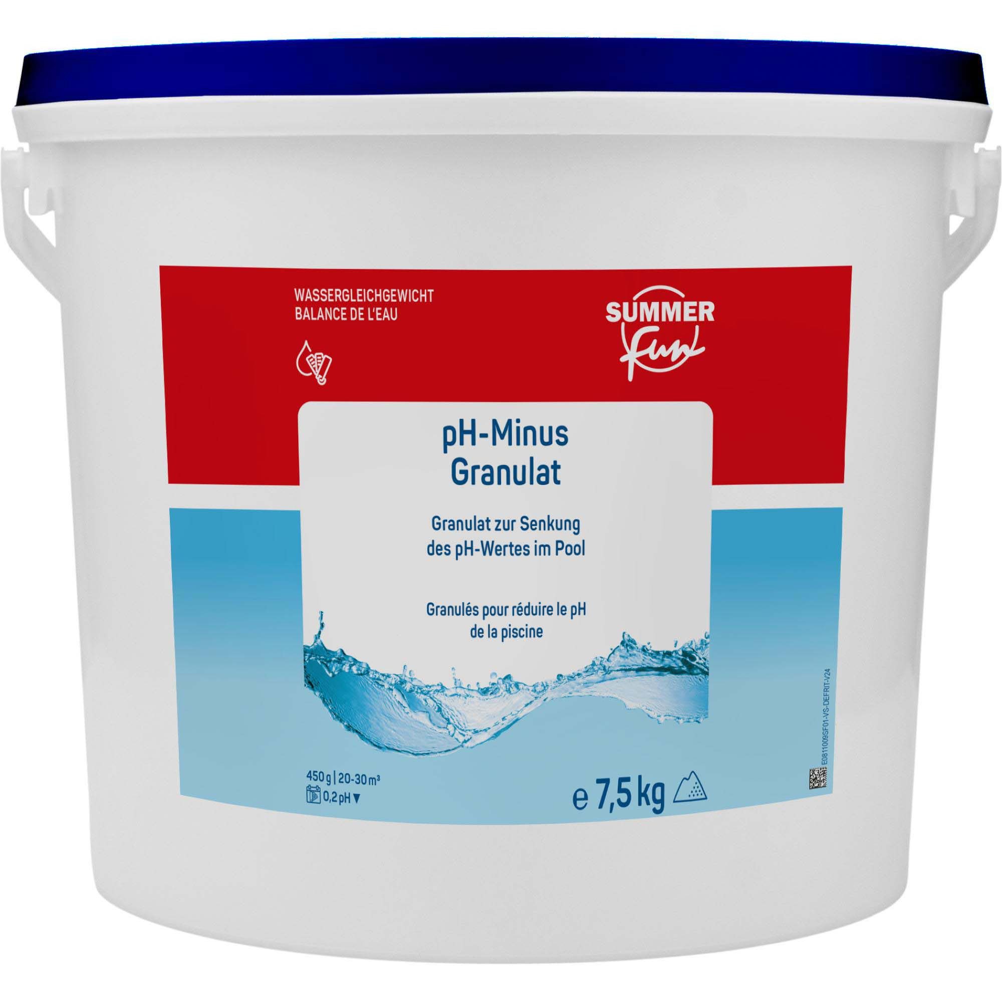 SUMMER FUN Poolpflege Summer Fun pH-Minus Granulat - 7,5 kg