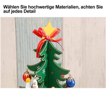 Vaxiuja Spieluhr Weihnachtsmusikbox Holzspieluhr Sternbogendekoration für Kind
