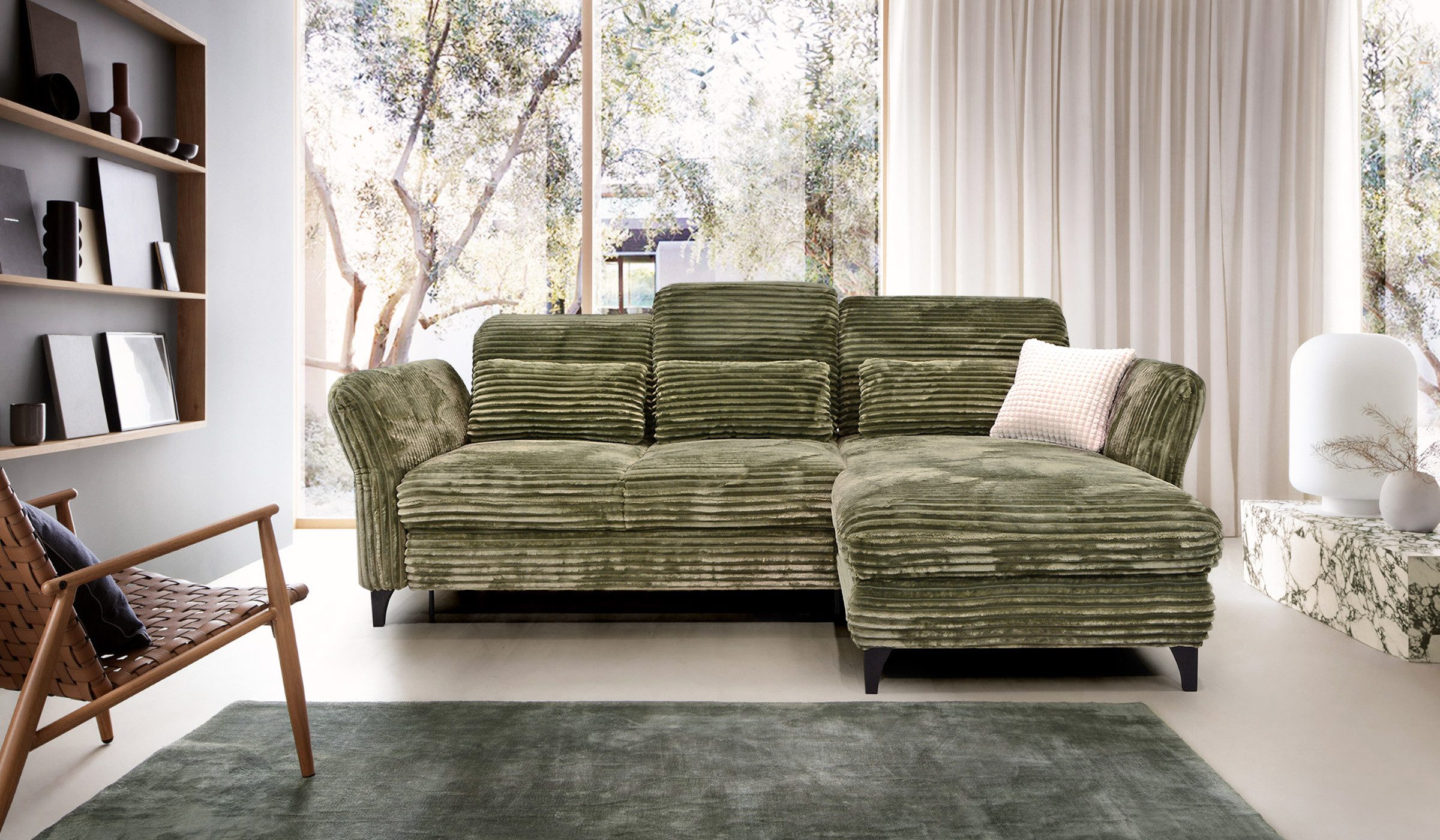 Hygger Möbelhaus Ecksofa Eva L-Form, B/T/H: günstig online kaufen