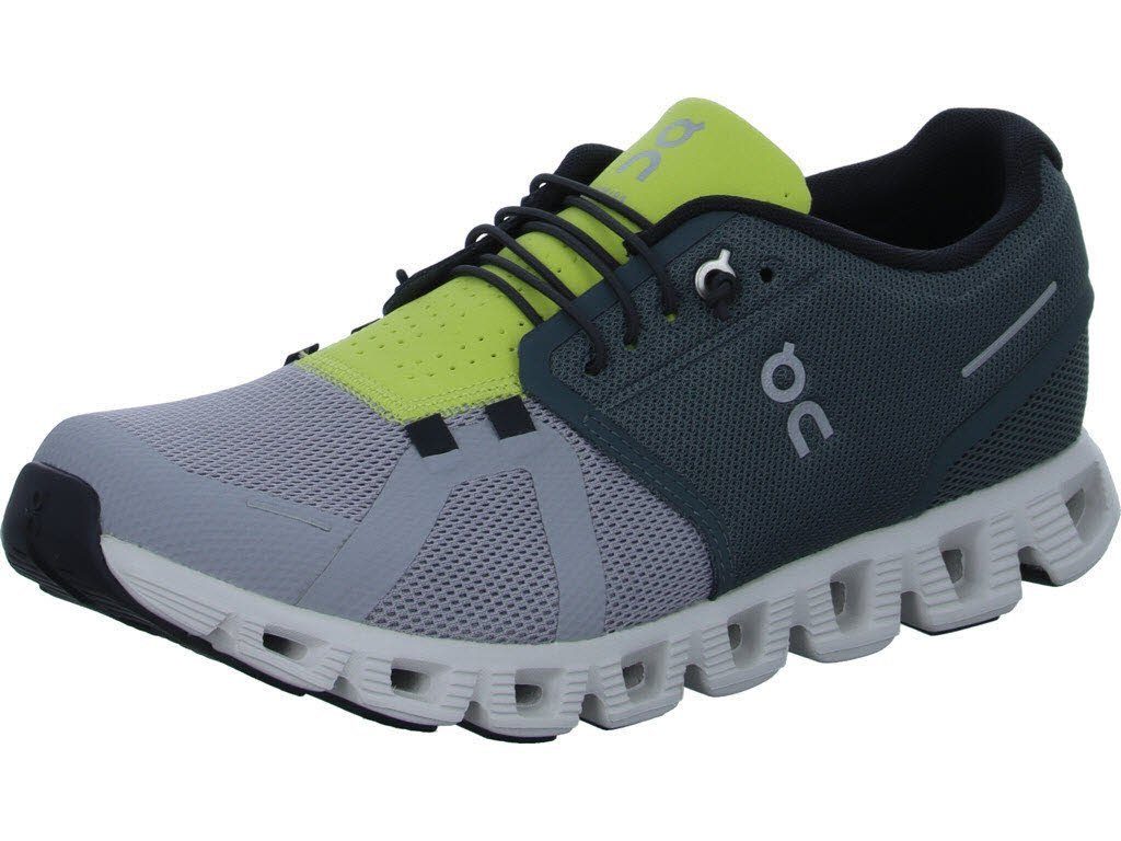 ON RUNNING on Cloud olive/alloy-olive/alloy 5 Slipper