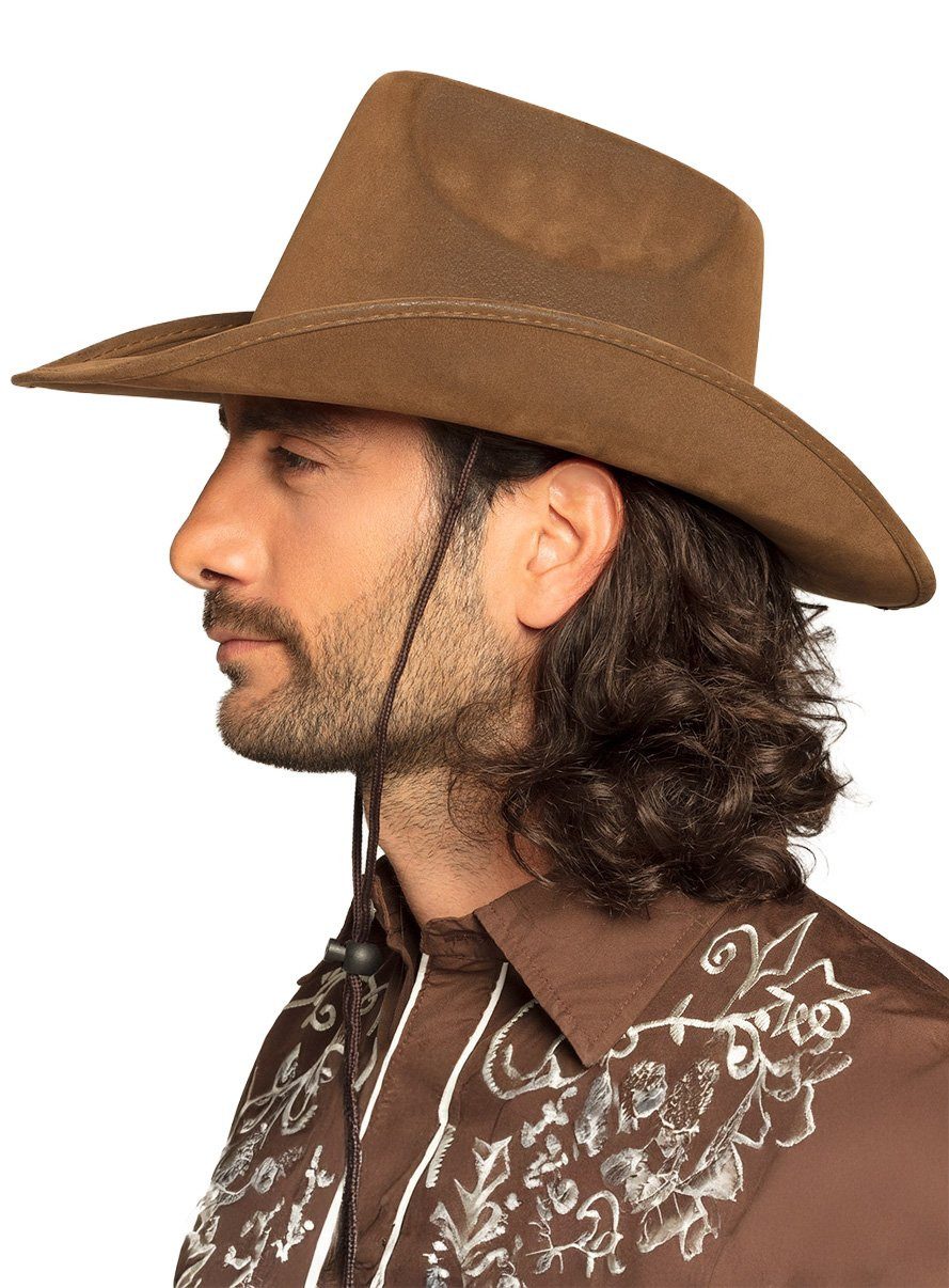 Boland Cowboy-Kostüm Cowboy Western Hut Kostümzubehör Fasching Karneval