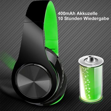 Diida Bluetooth-Headset, Headset für Musik, Gaming-Headset Over-Ear, Funk-Kopfhörer (Funk-Kopfhörer (Kabellose Kopfhörer 400mAh)