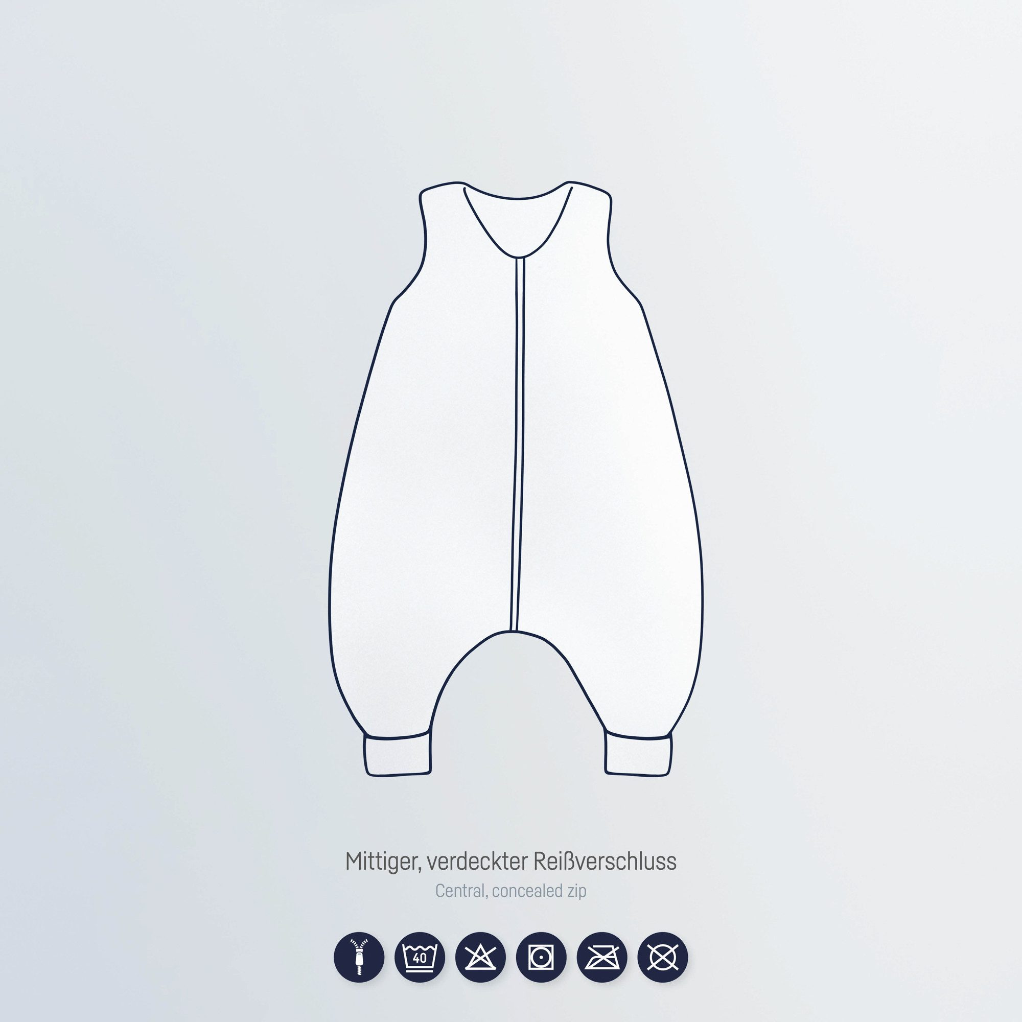 Julius Zöllner Babyschlafsack grün Jumper gefüttert Musselin 80 (1 tlg), Schlafsack Babyschlafsack