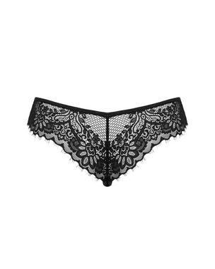 Obsessive Panty Panty Maderris schwarz + Spitze transparent (einzel, 1-St)