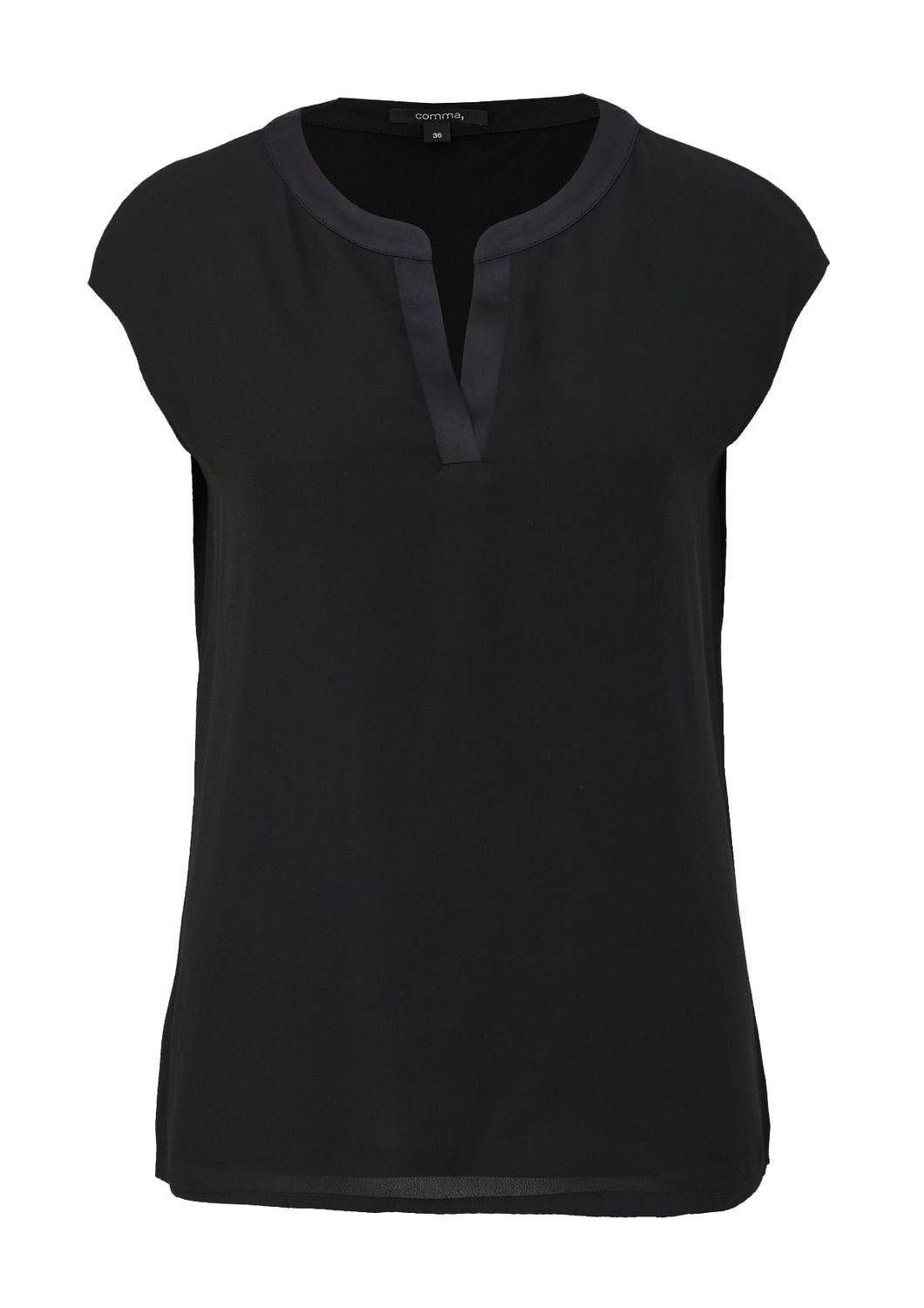 Comma T-Shirt Basic mit Tunika-Ausschnitt günstig online kaufen