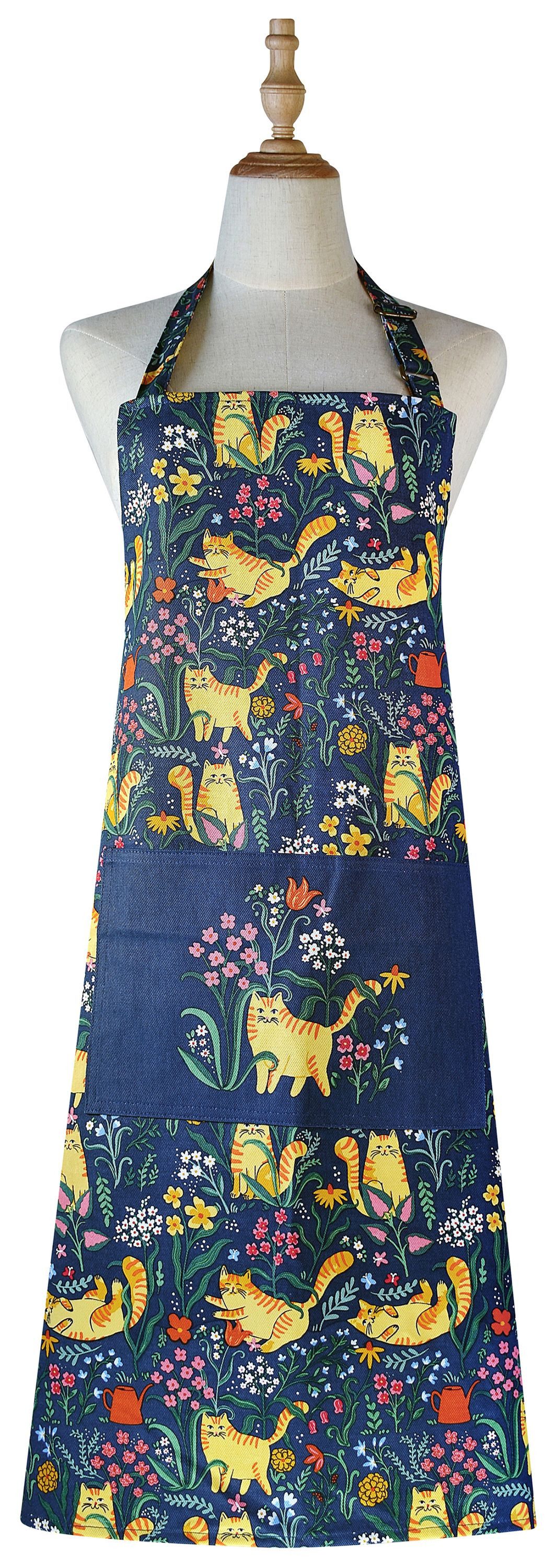 Ulster Weavers Kochschürze Marmalade Meadow, (1-tlg., 1-teilig), Küchenschürze Nackenband aufgesetzte Tasche ca.70x85cm Baumwolle