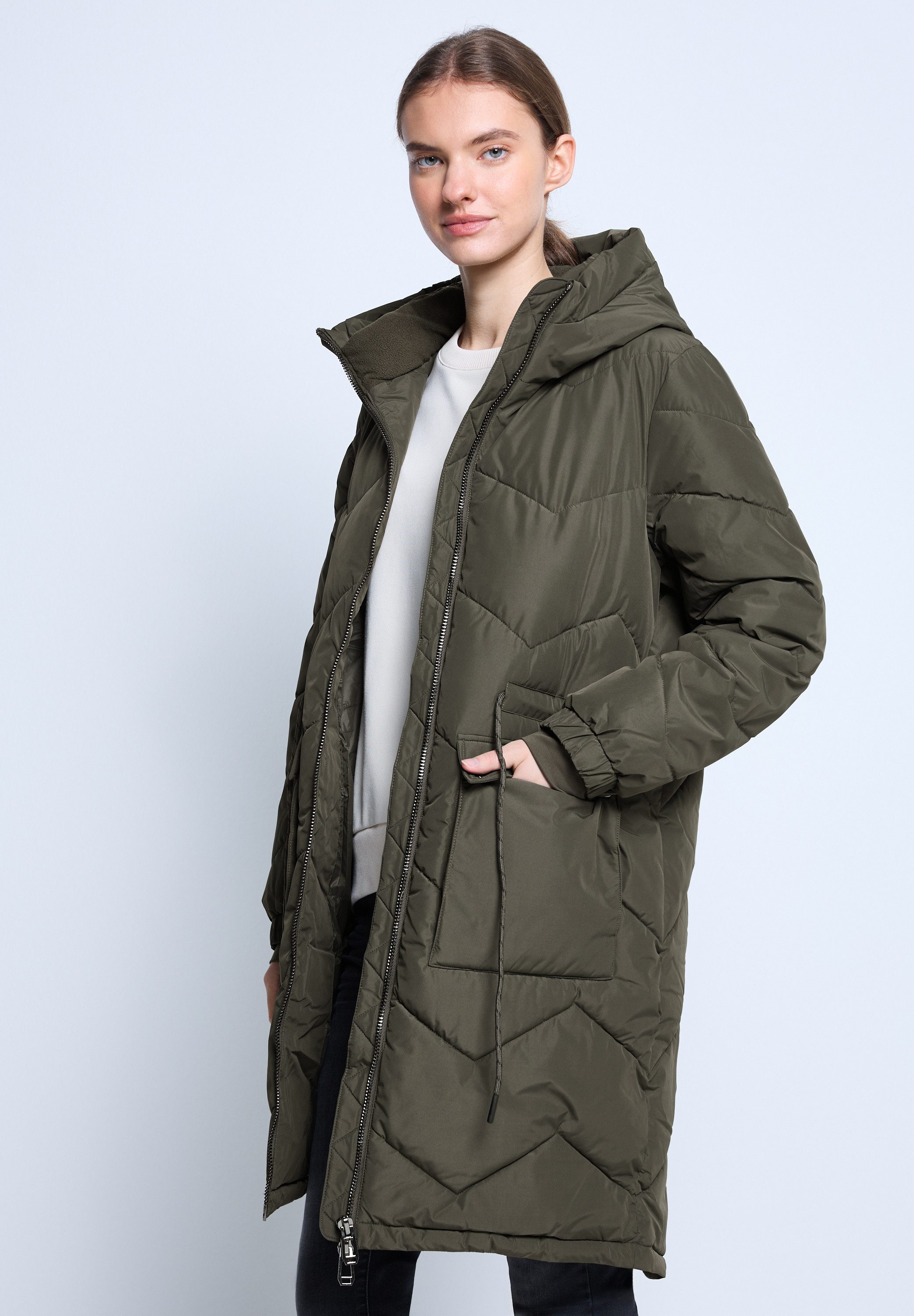 STREET ONE STUDIO Steppjacke mit Kapuze