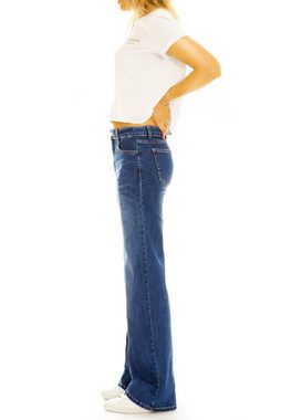 be styled Straight-Jeans Medium waist straight cut Jeans regular stretch Hosen - Damen - j18e-1 mit Stretch-Anteil, 5-Pocket-Style