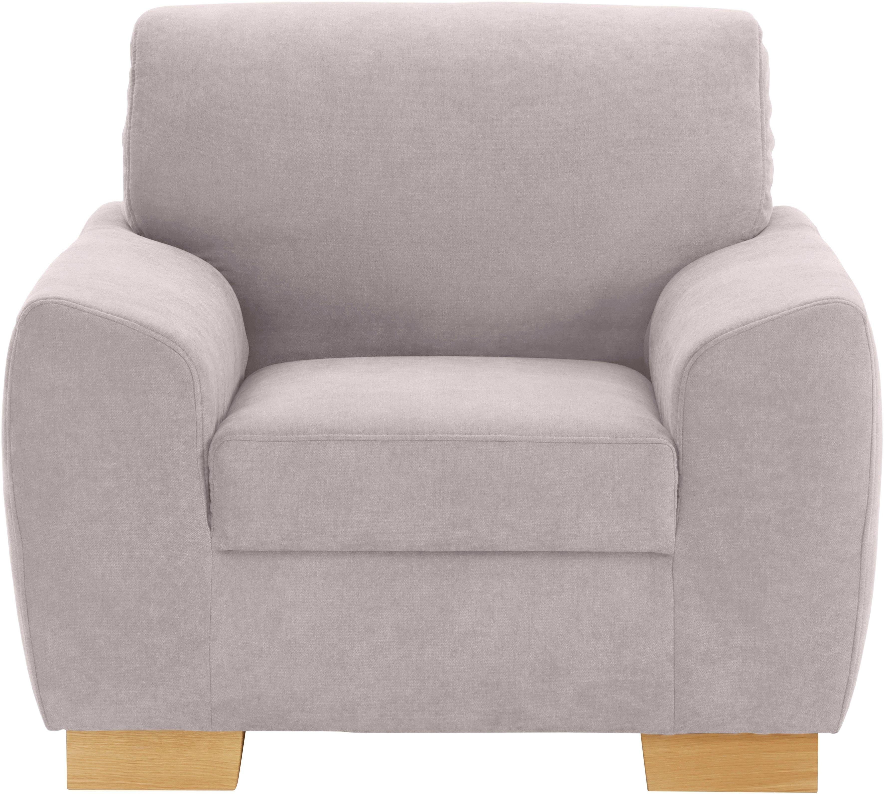 DOMO collection Sessel Incanto, kubische Formensprache, komfortabel, flache Armlehnen