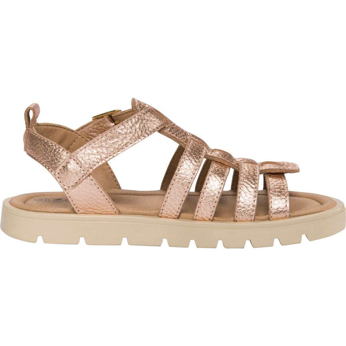 Viking Alm Barefoot Sandal 1V Outdoorsandale Hochwertige Mädchensandalen aus Vollnarbenleder mit verstellbarer