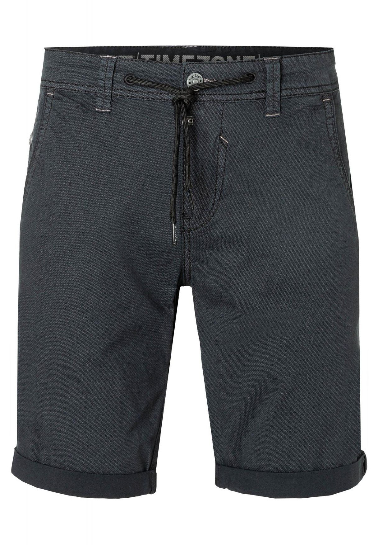 TIMEZONE Chinoshorts Chino Shorts mit Kordelzug LucaTZ 5918 in Schwarz