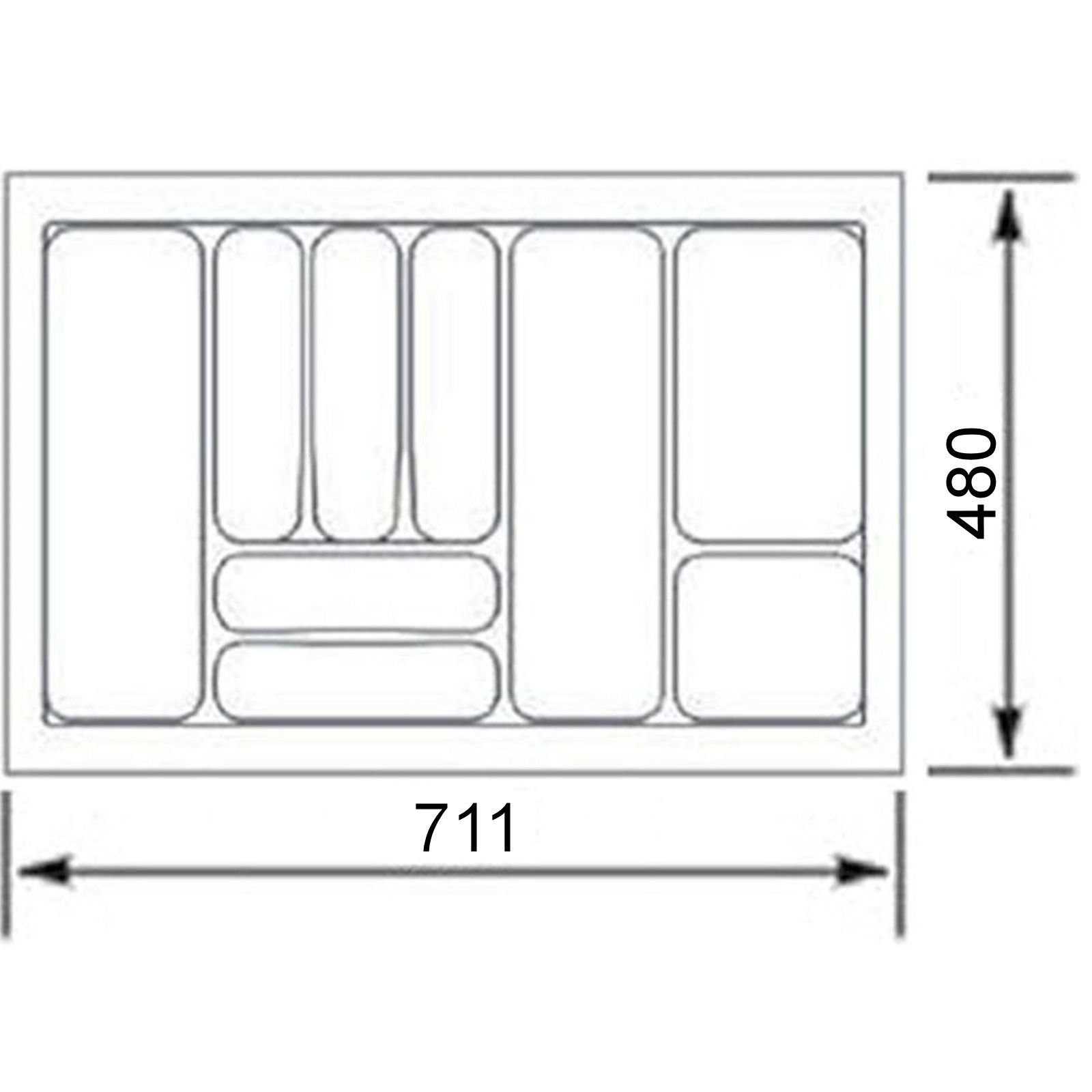 SO-TECH® Besteckeinsatz ORGA-BOX VIII Besteckeinsatz Lavagrau perlstruktur, günstig online kaufen