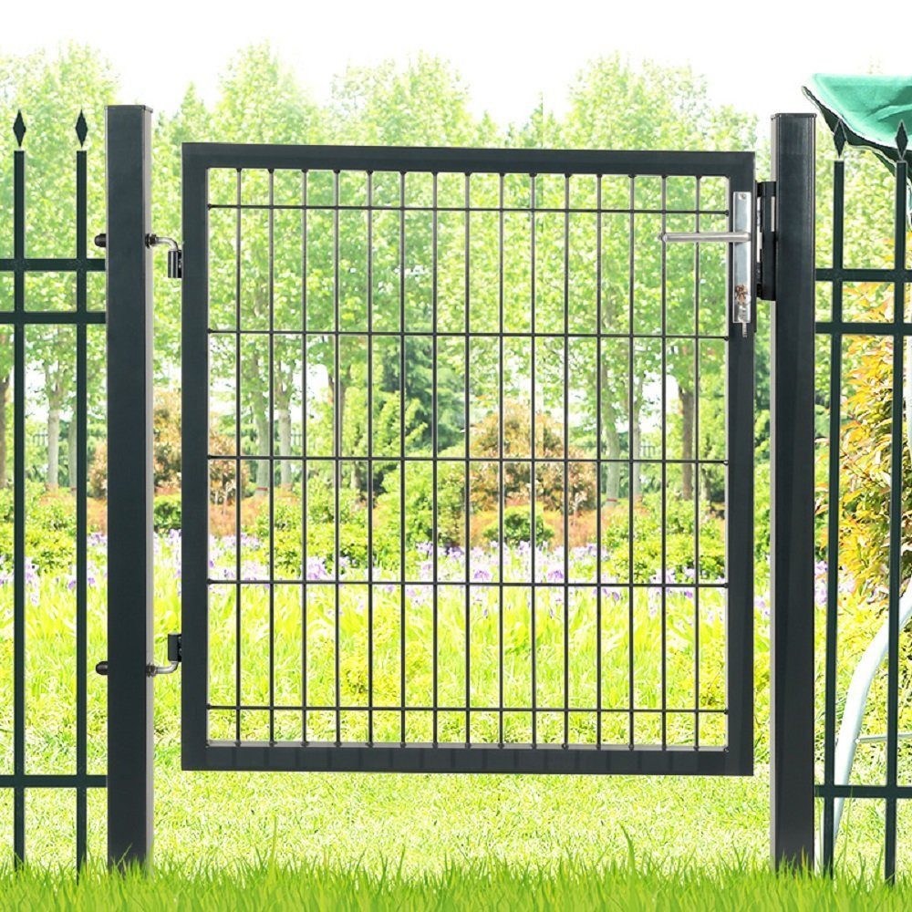 SONGMICS Gartentor, verzinkter Stahl, abschließbar, 106 günstig online kaufen