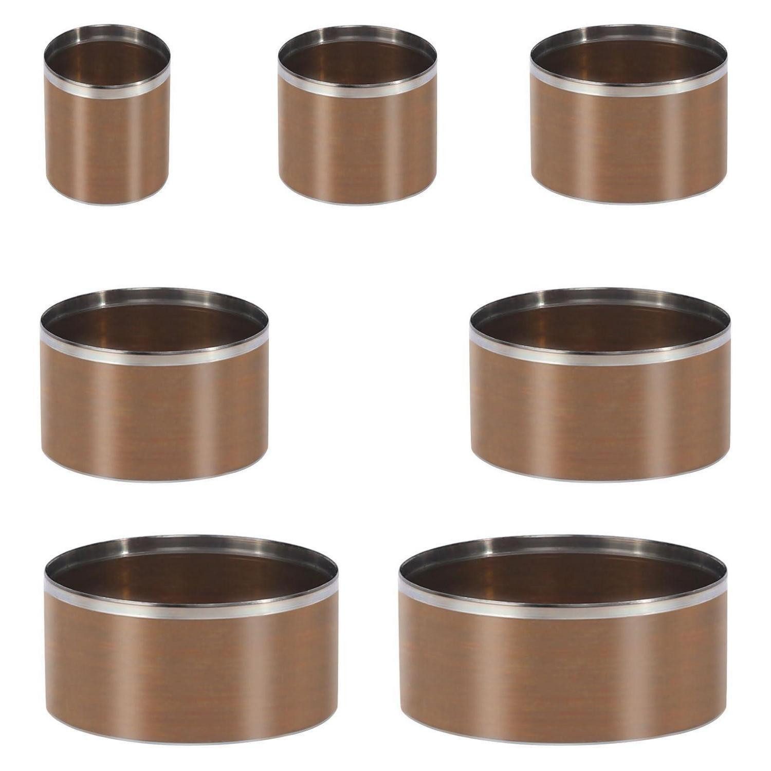 LuxusKollektion Lochstanzer Rundlocher Set 7tlg. 20-50mm Hohlstanzer Lederhandwerk