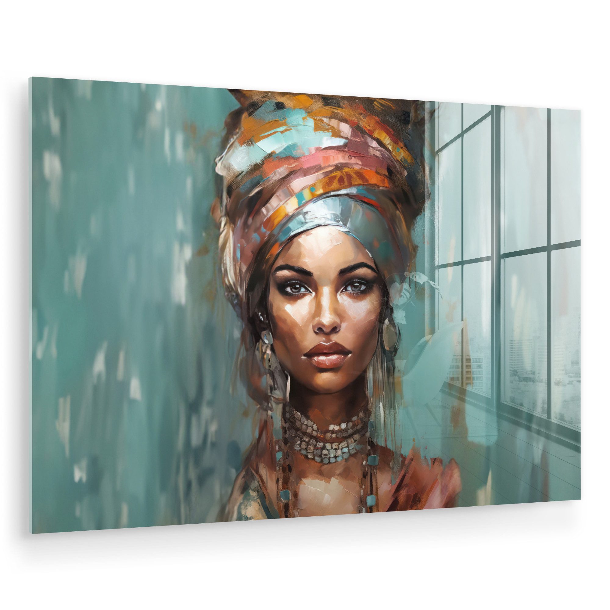 MuchoWow Acrylglasbild Frau - Kunst - günstig online kaufen