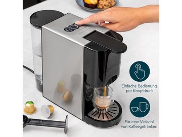 PRINCESS Kapselmaschine, 5in1 für Kaffee-Pulver Kapseln & ESE Pads kleine 1 Tassen Pad-Maschine
