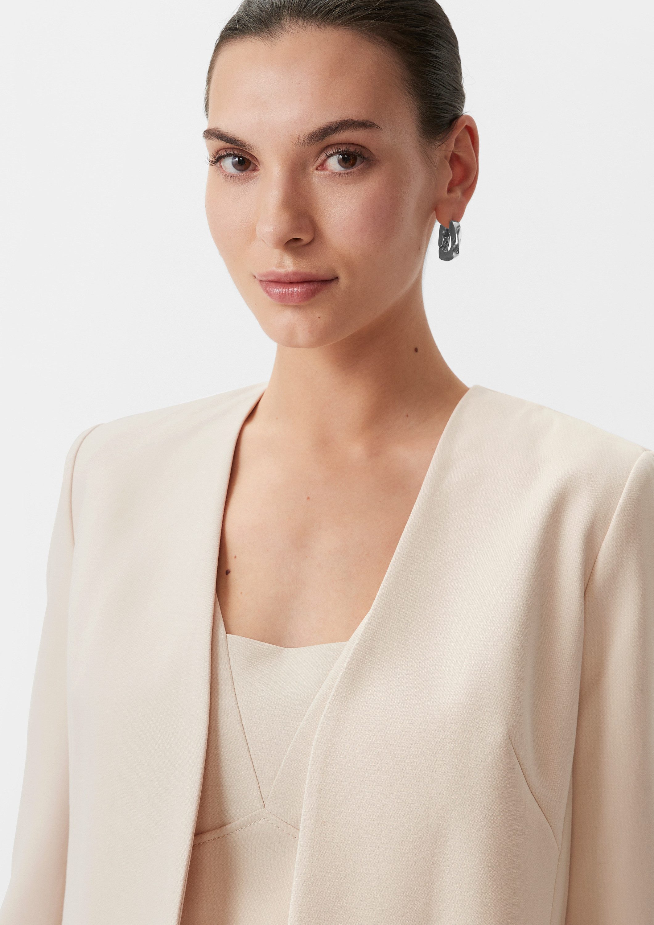 comma Jackenblazer Indoor-Bolero Bolero mit Taftfutter