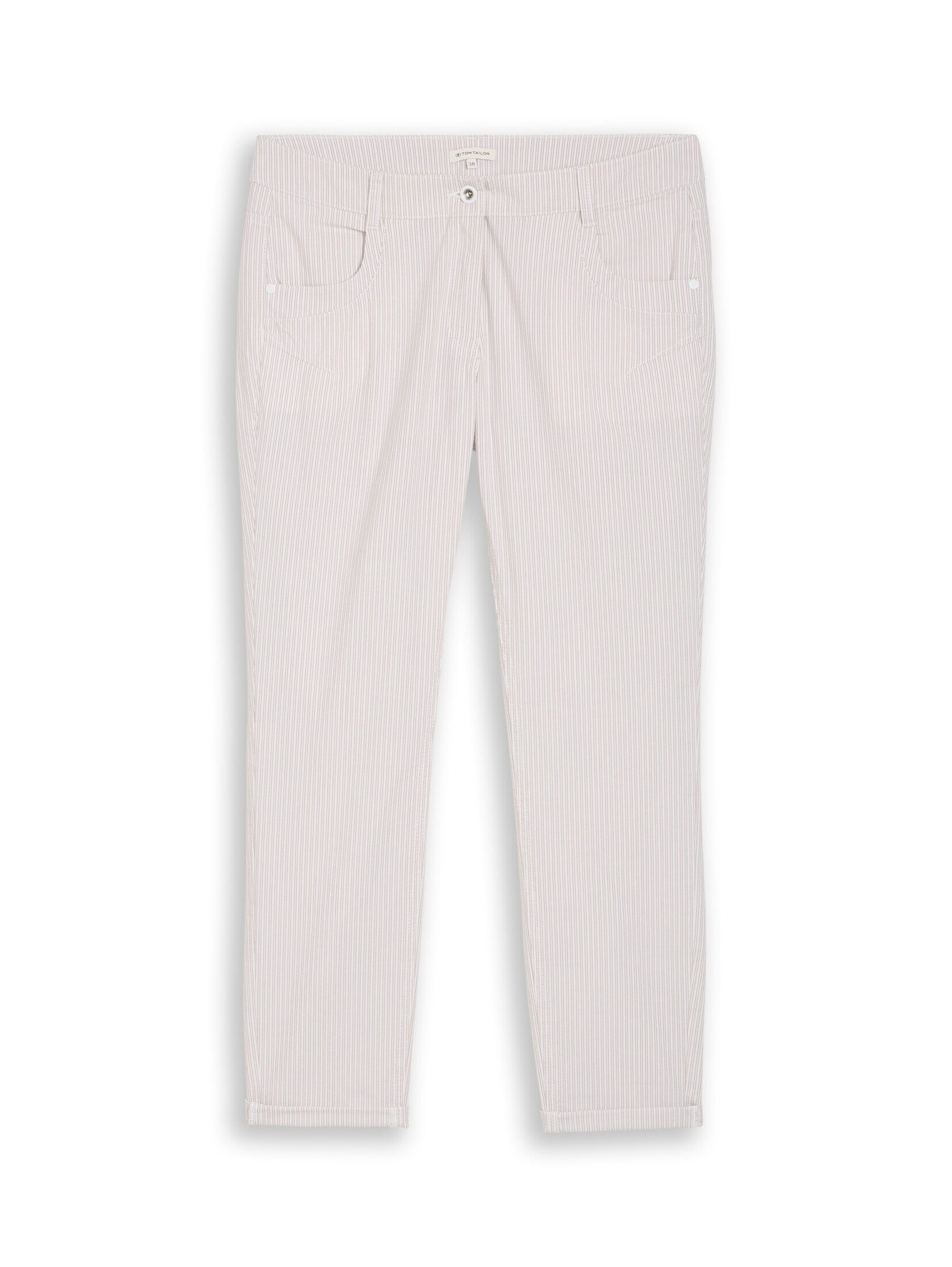 TOM TAILOR 7/8-Hose Hosen & Chino Tapered Relaxed Hose mit Streifenmuster