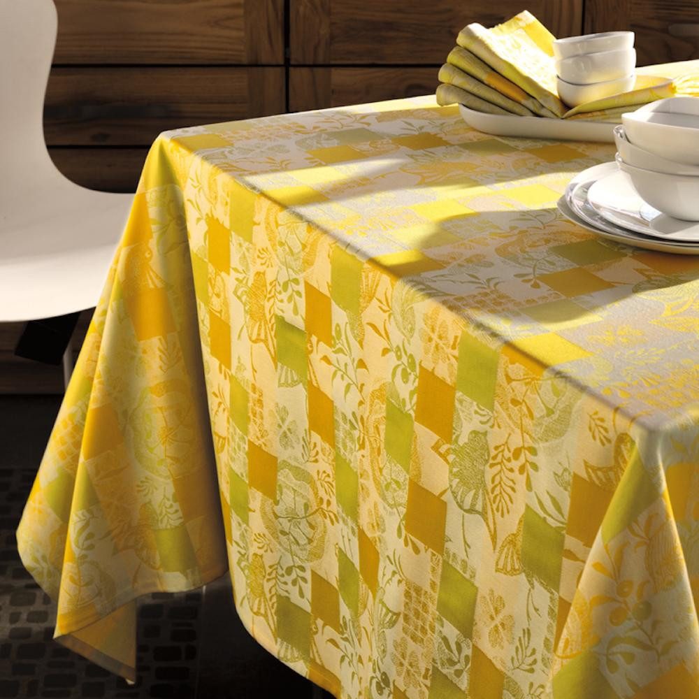 Garnier Thiebaut Tischdecke Tischdecke Mille Birds Sunny 180 x 250 cm