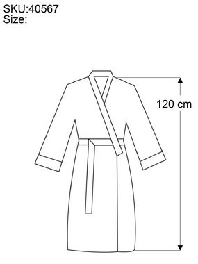 Guru-Shop Kimono Langer Kimono im Japan Style, Kimono Mantel,.., alternative Bekleidung