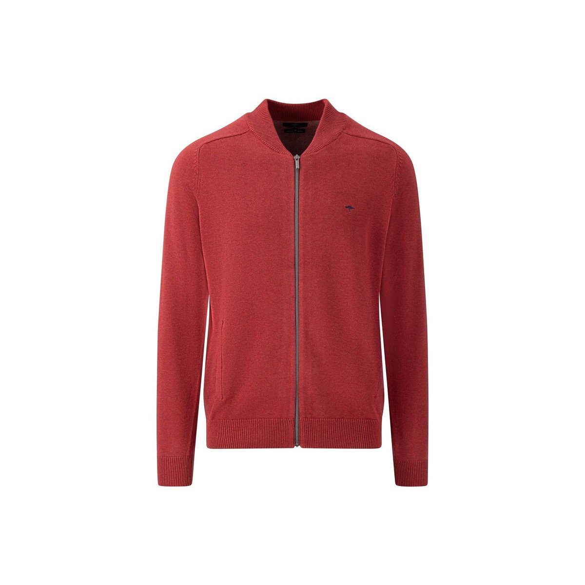 FYNCH-HATTON V-Ausschnitt-Pullover rot passform textil (1-tlg)