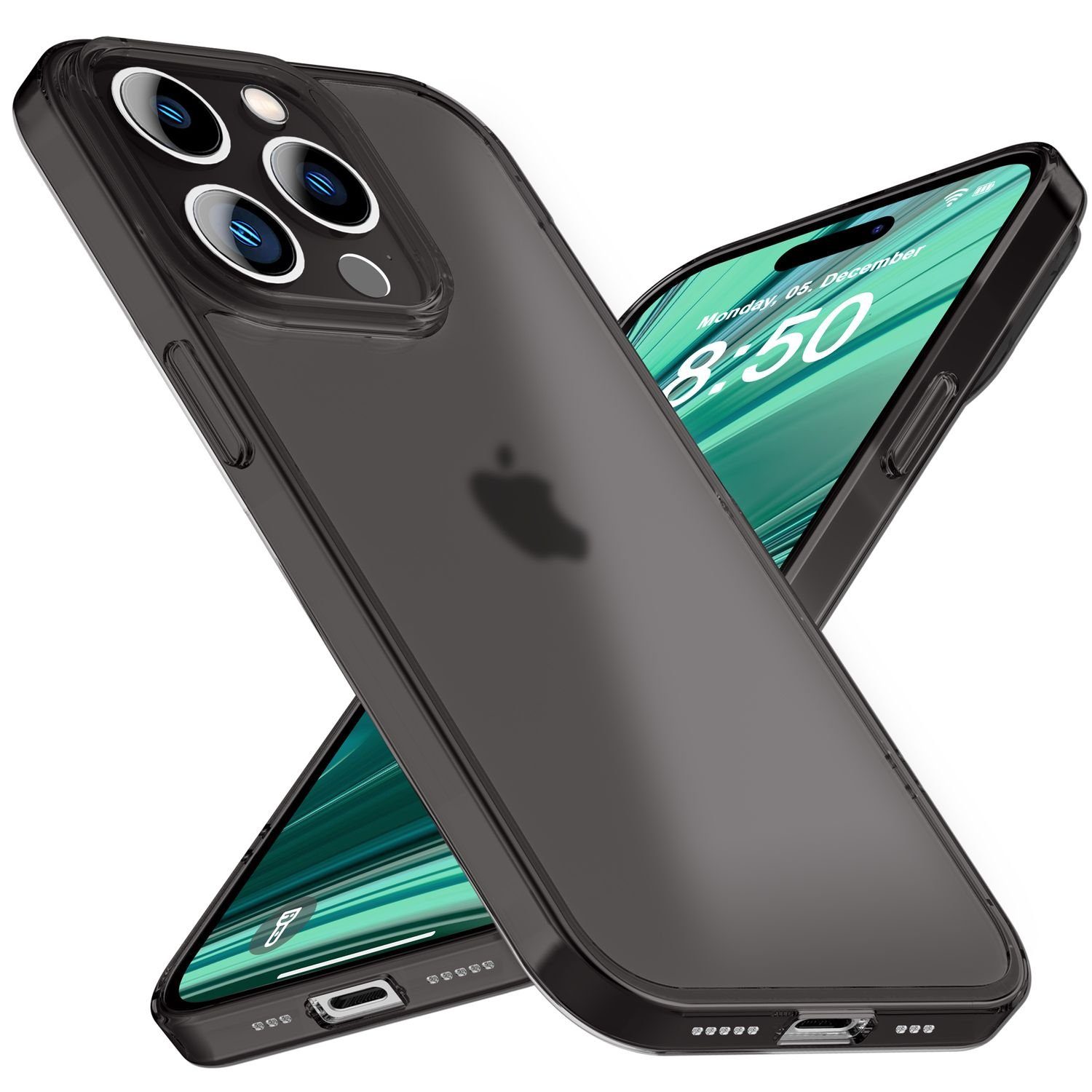 Nalia Smartphone-Hülle Apple iPhone 14 Pro Max 17 cm (6,7 Zoll), Extrem Dünnes Mattes Hardcase / 0,3mm Schlanke Hülle / Durchscheinend