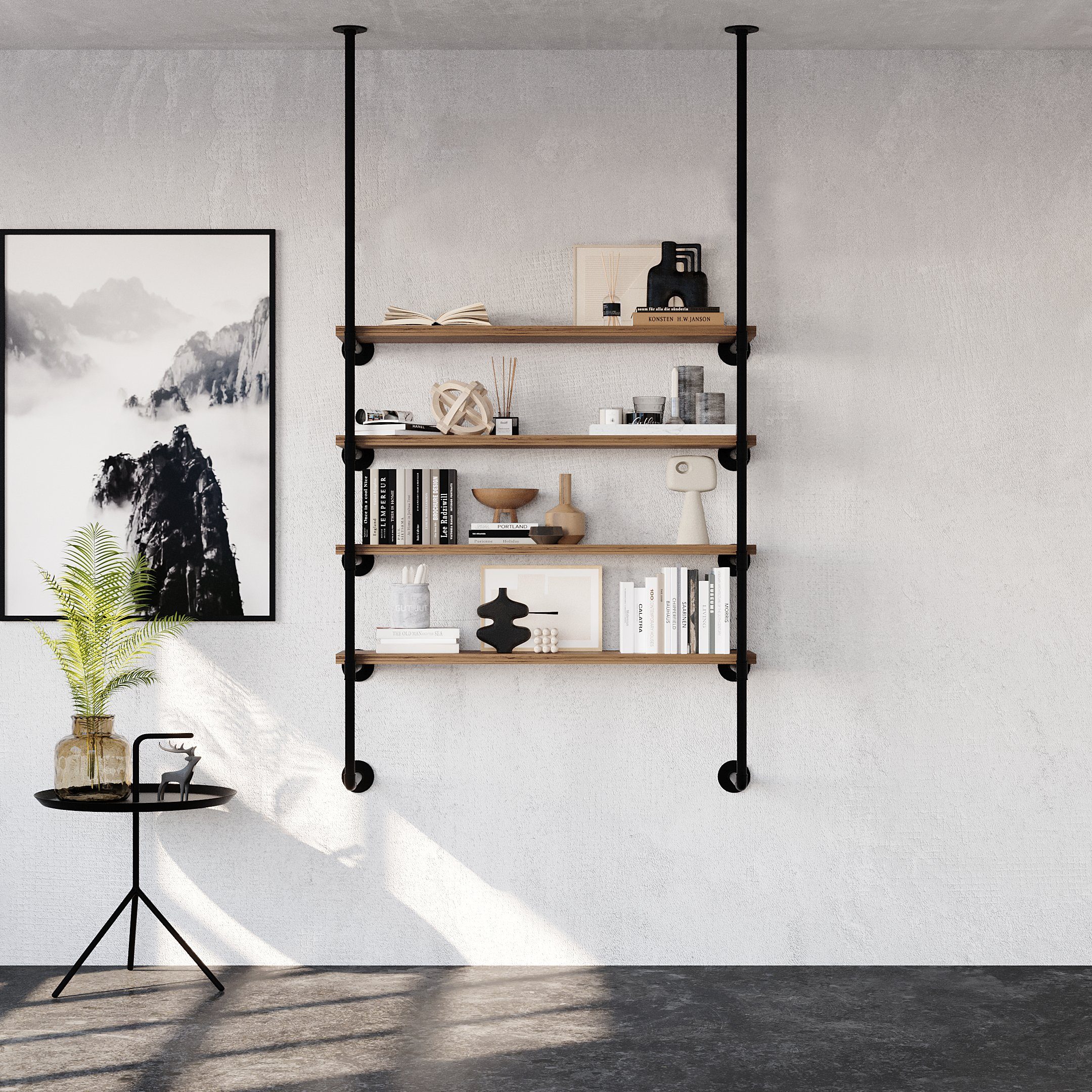 pamo. design Wandregalhalter ROB, Ohne Regalboden, Regalbretthalterung für individuelle Zwecke zur Wandmontage