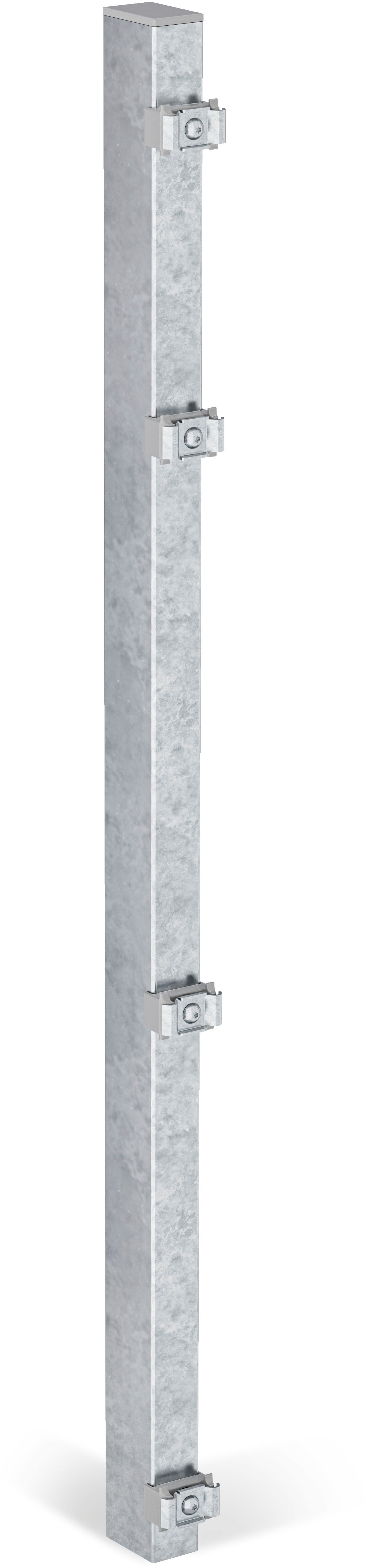Zaunpfosten 60x40 mm für Doppelstabmattenzaun