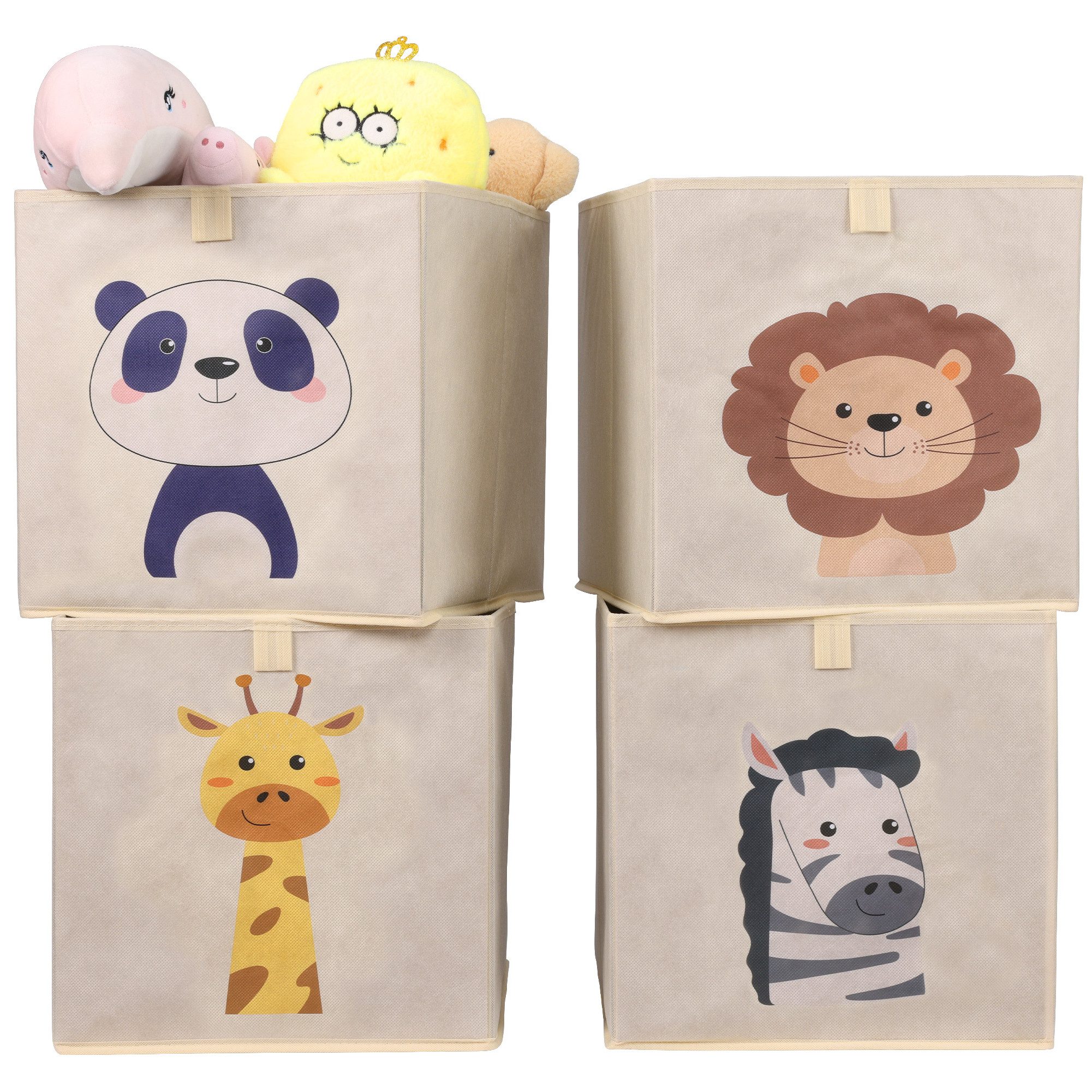 Navaris Aufbewahrungsbox Aufbewahrungsbox Kinderzimmer - 4er günstig online kaufen