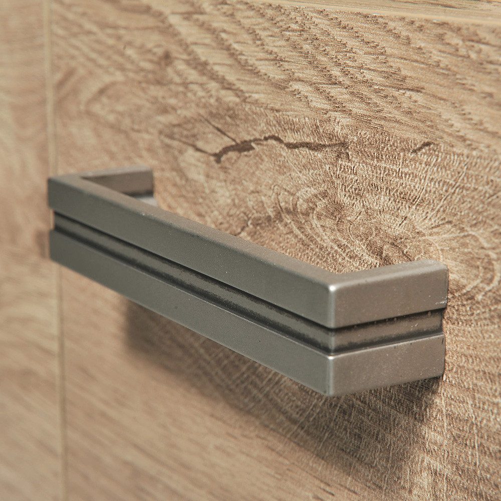 Lomadox Kommode NUSCO-161, Eiche Nb., Eckanrichte, Kommode, Anrichte, 3 Türen