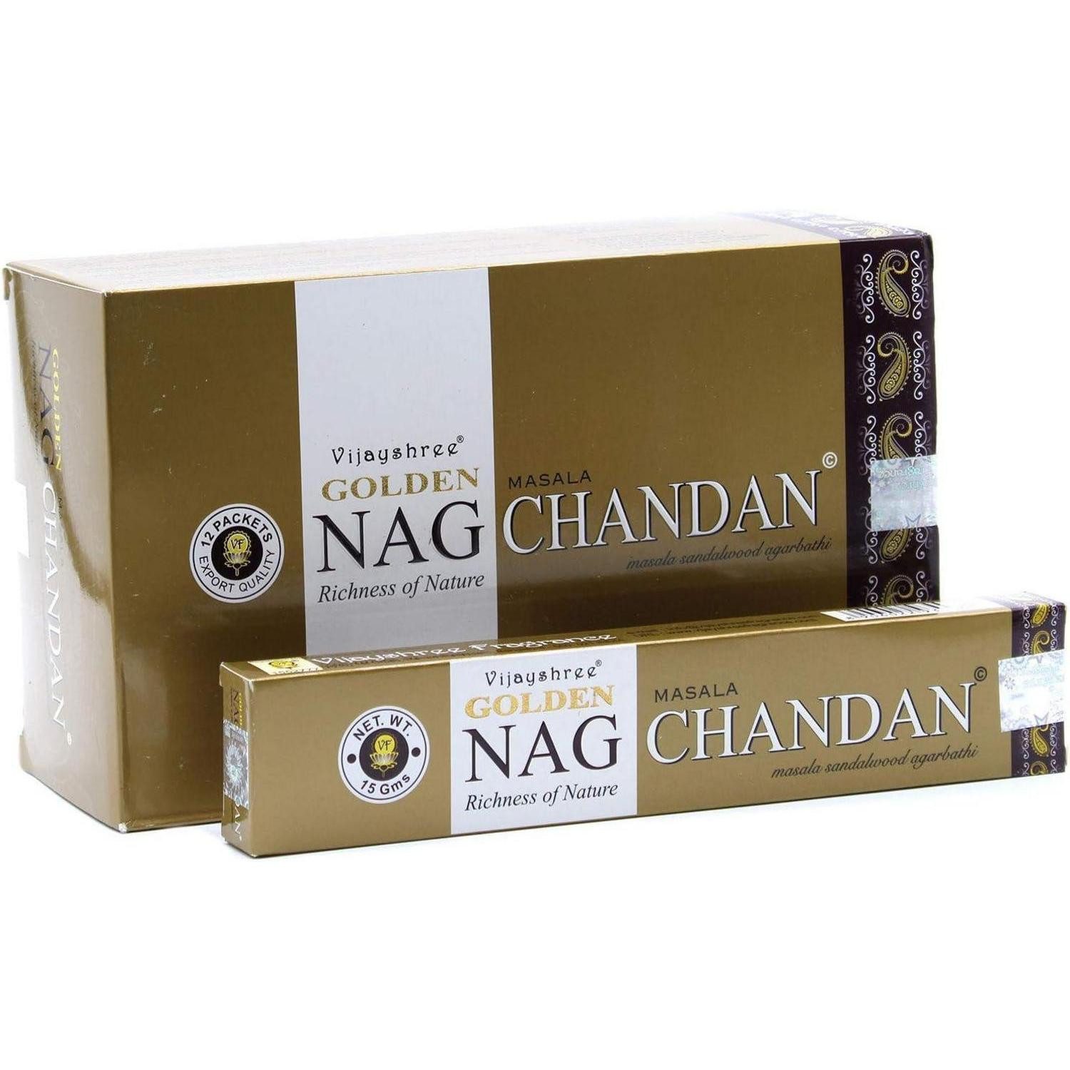 LuxusKollektion Räucherstäbchen-Halter Räucherstäbchen Agarbathi Masala Chandan 180 gms Fresh VIJAYSHREE